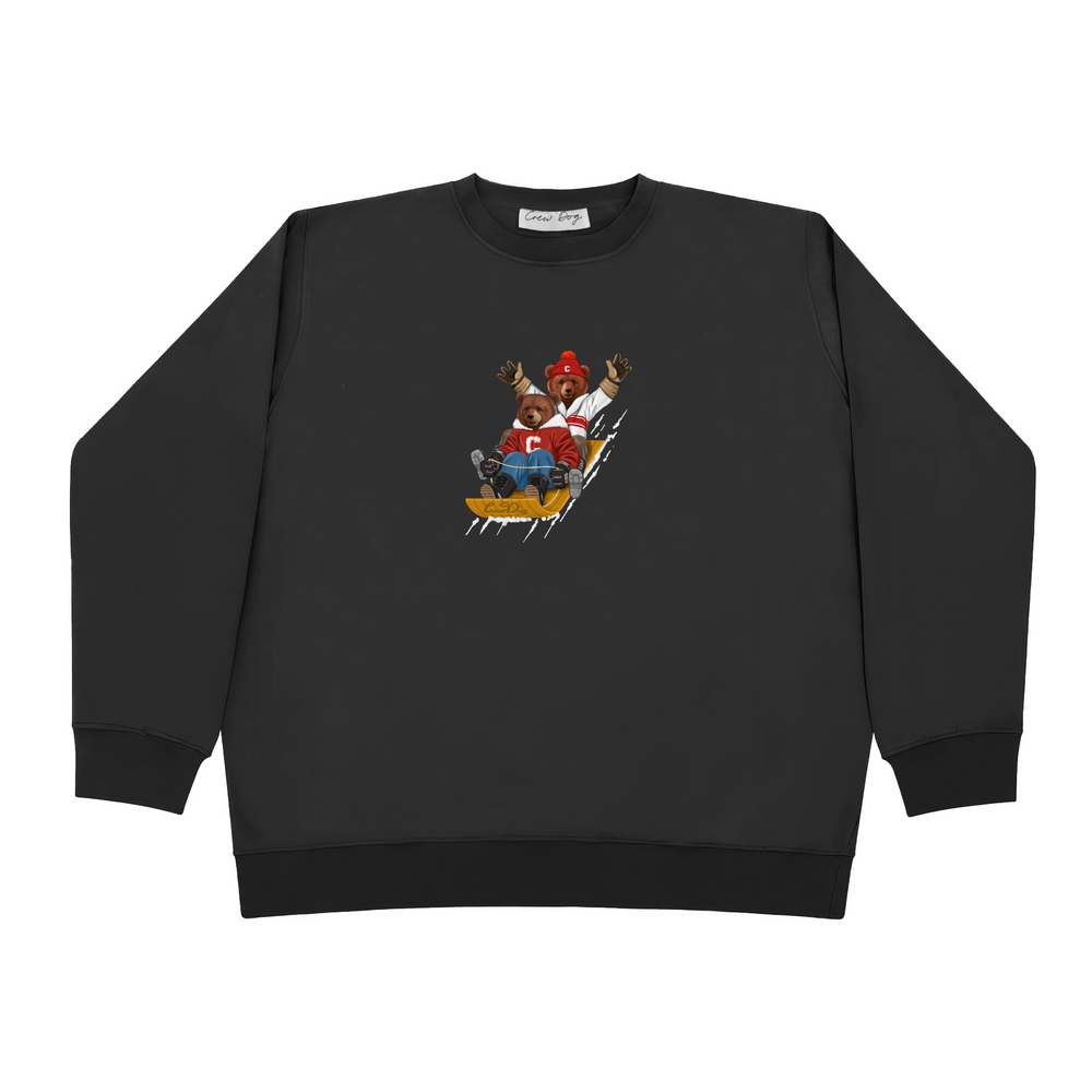 Cornell Sledding Screen-printed Crewneck