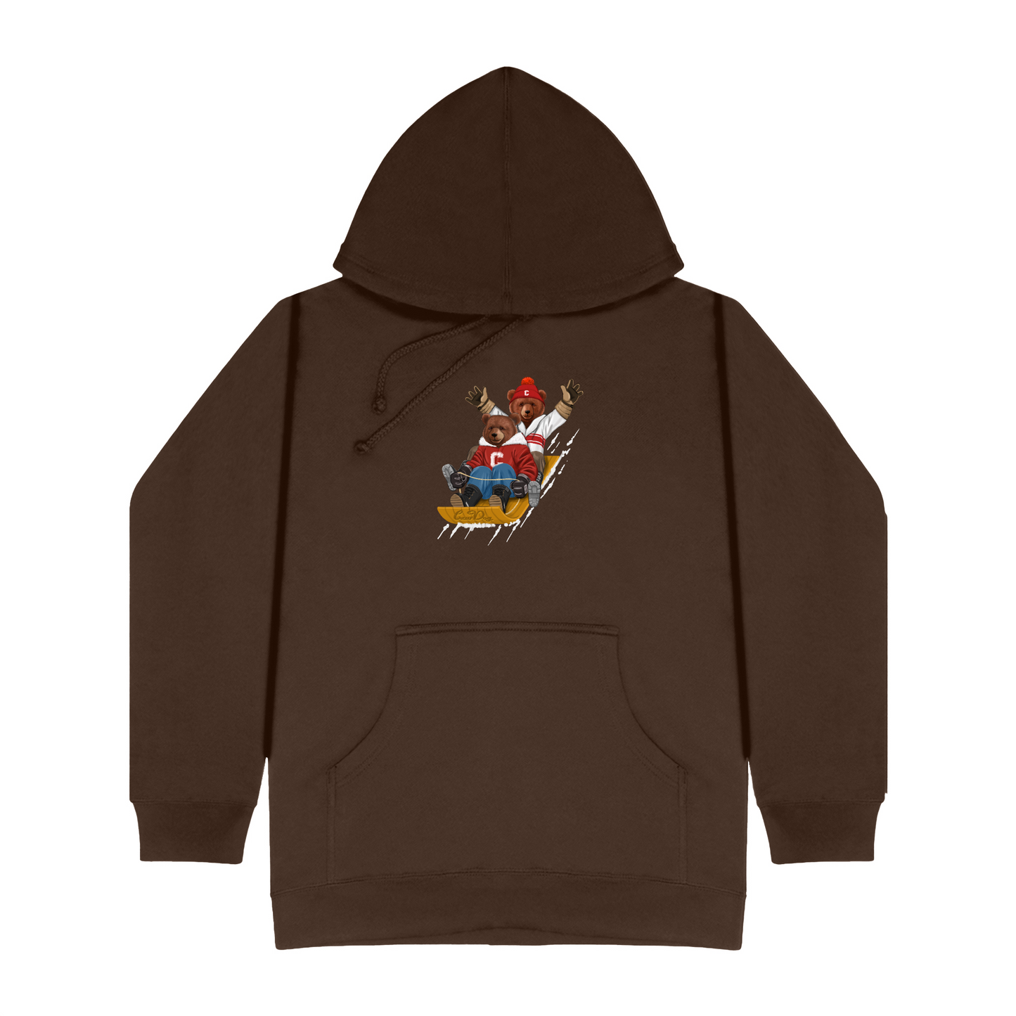 Cornell Sledding Screen-printed Hoodie