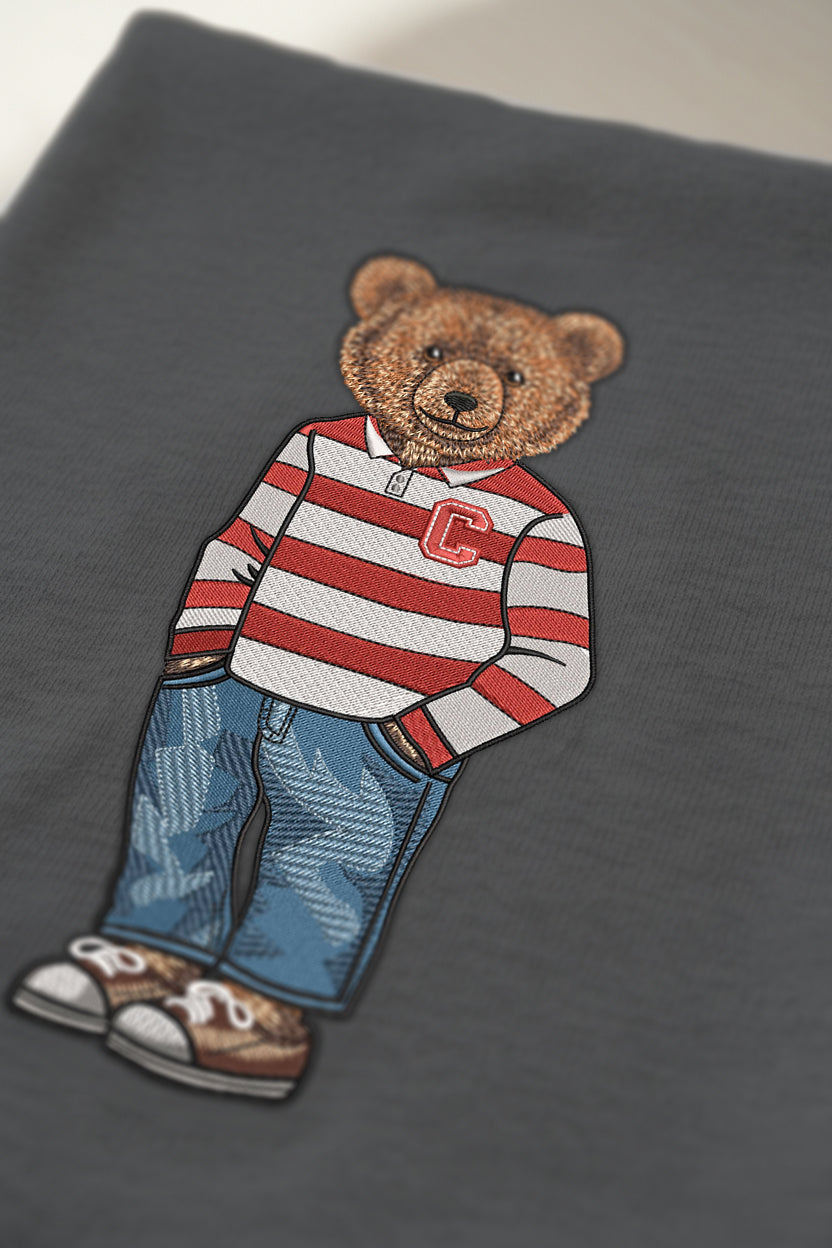 Cornell University Rugby Embroidered Crewneck