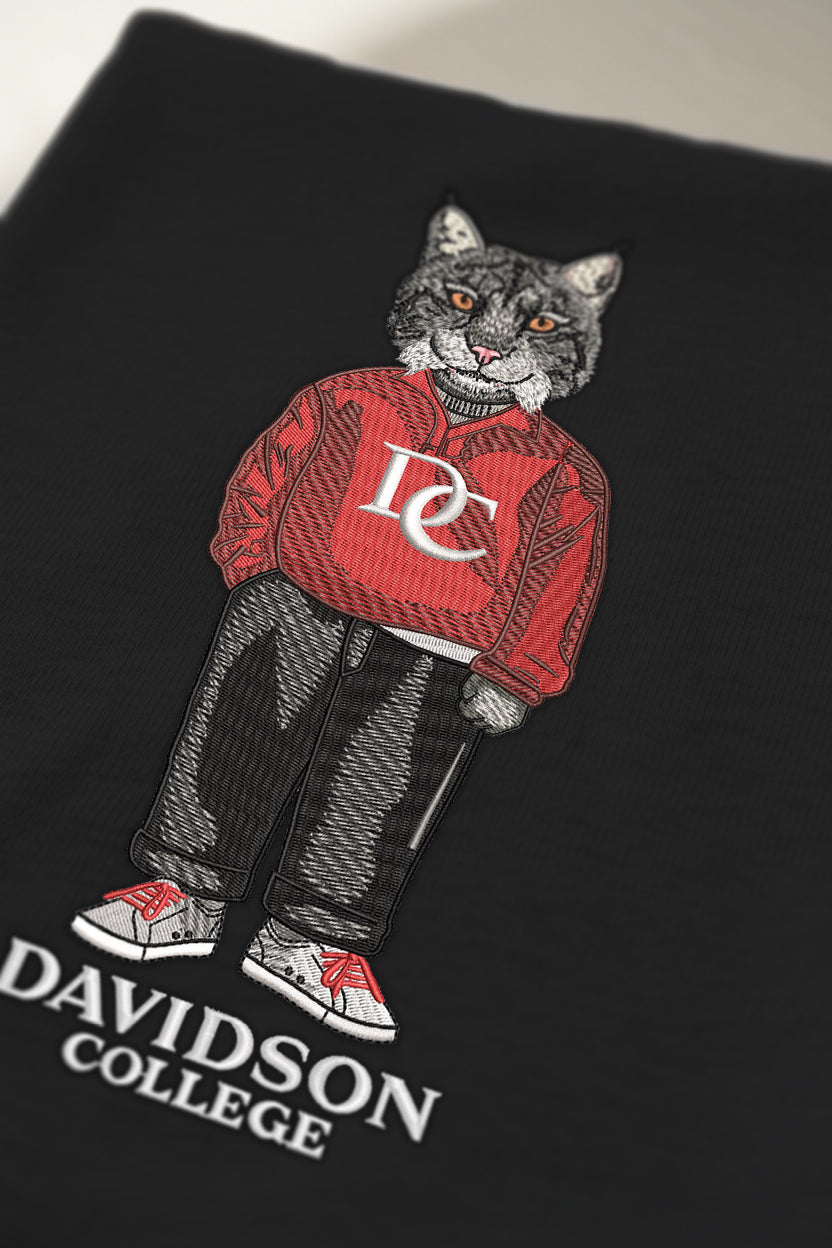 Davidson College Embroidered Tee