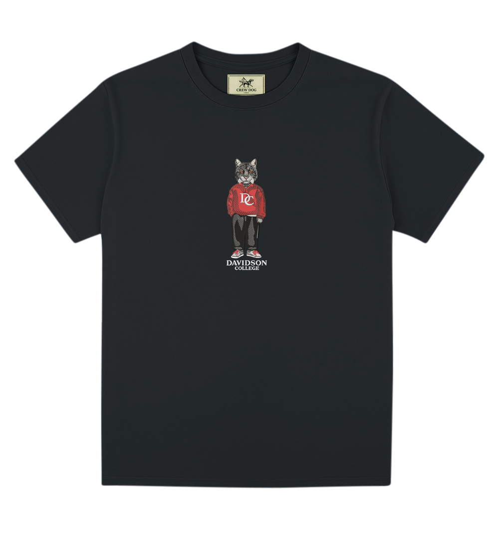Davidson College Embroidered Tee