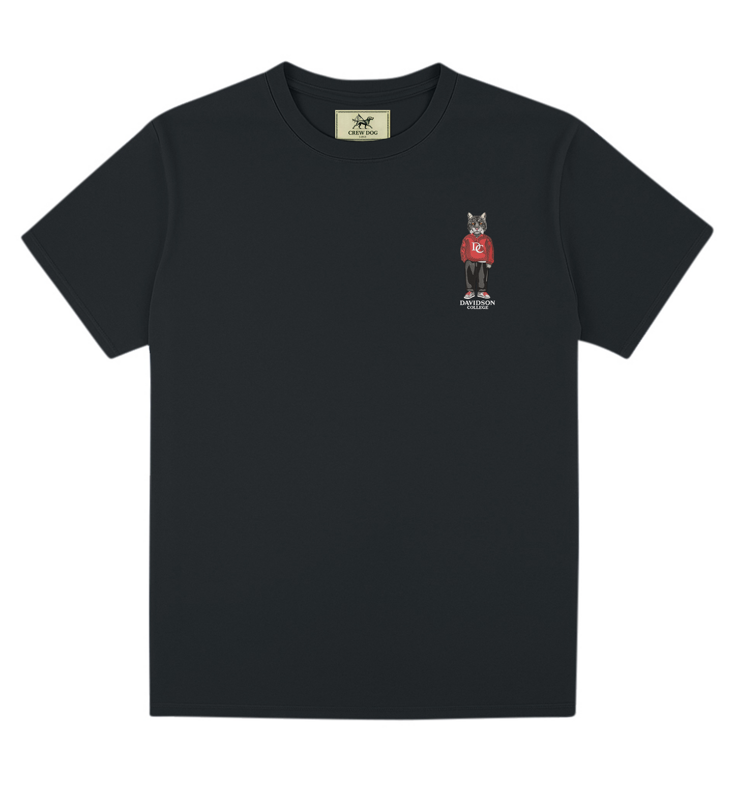 Davidson College Embroidered Tee