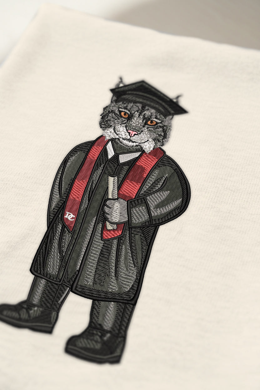 Davidson College Graduation Embroidered Crewneck
