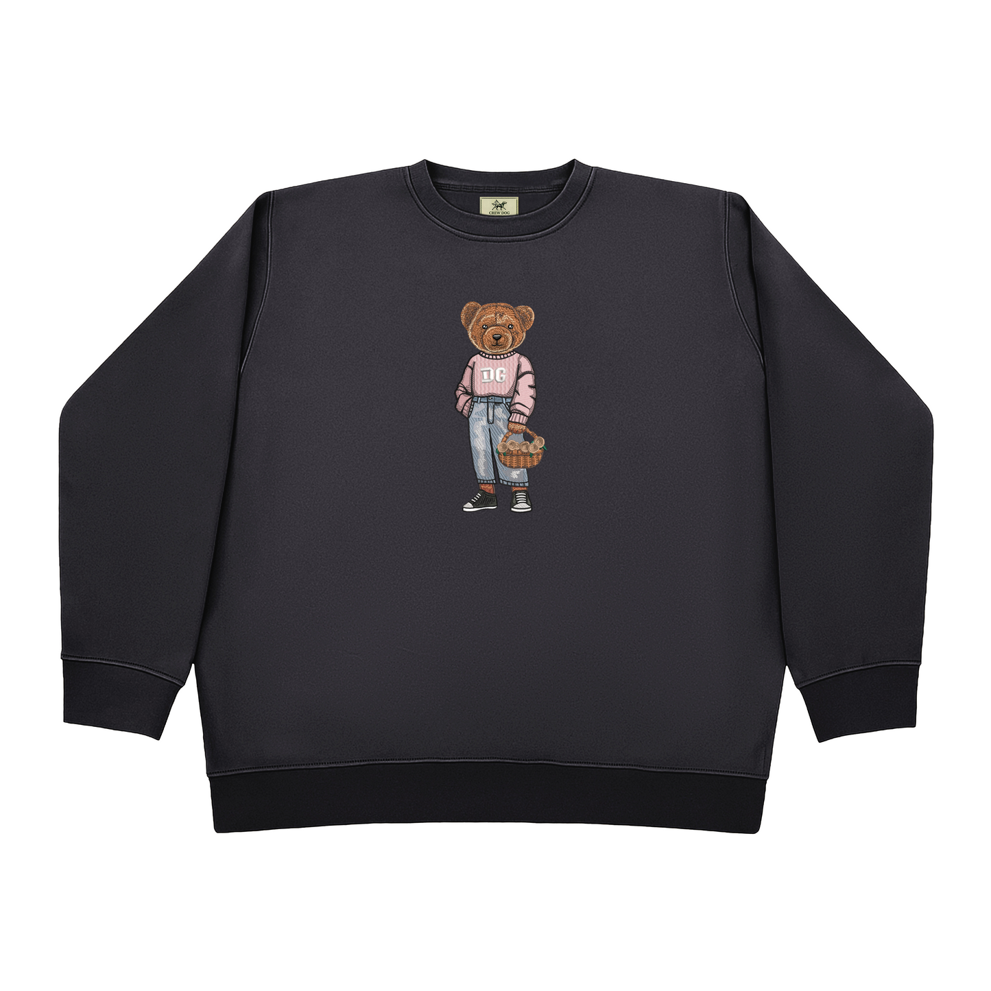 Delta Gamma Flowers Embroidered Crewneck