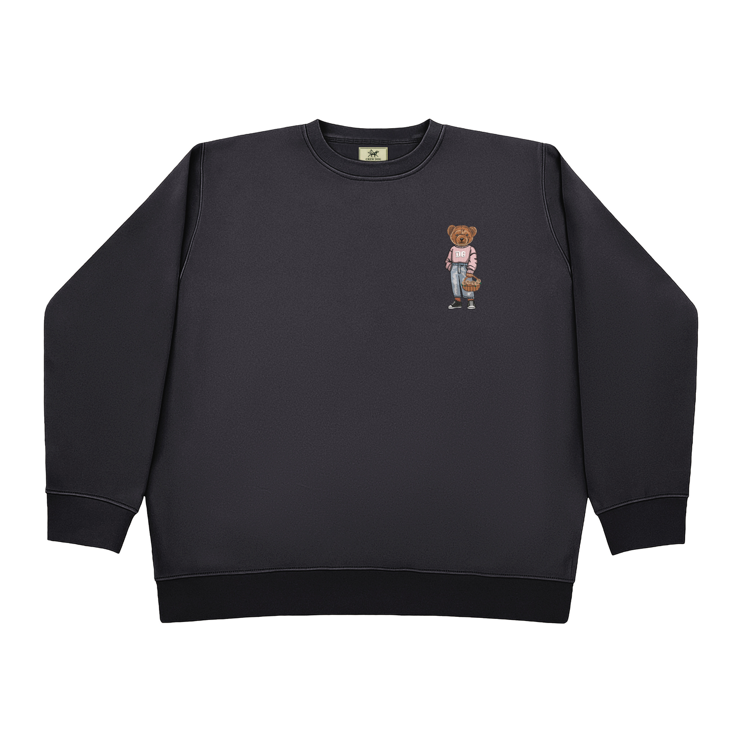 Delta Gamma Flowers Embroidered Crewneck