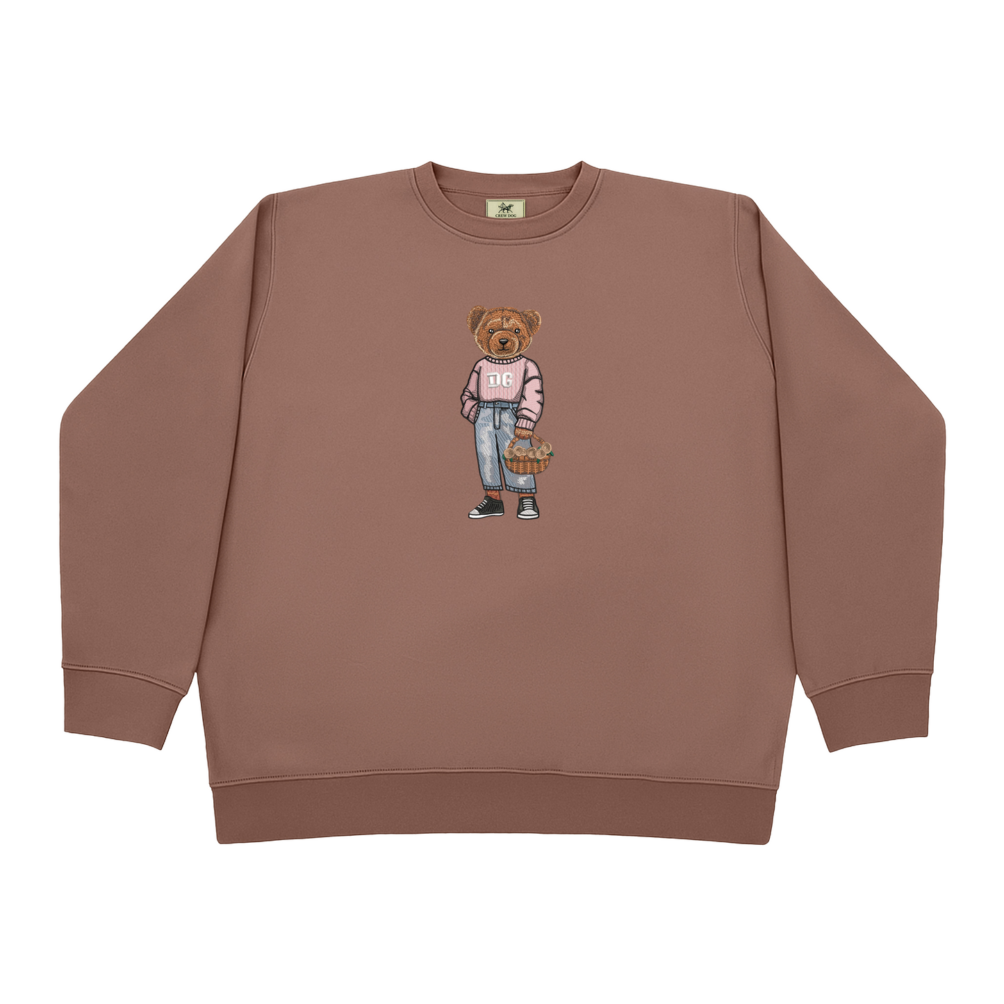 Delta Gamma Flowers Embroidered Crewneck