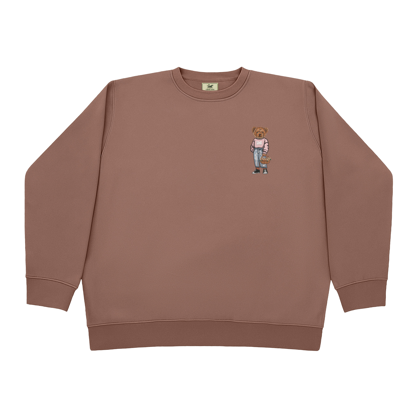 Delta Gamma Flowers Embroidered Crewneck