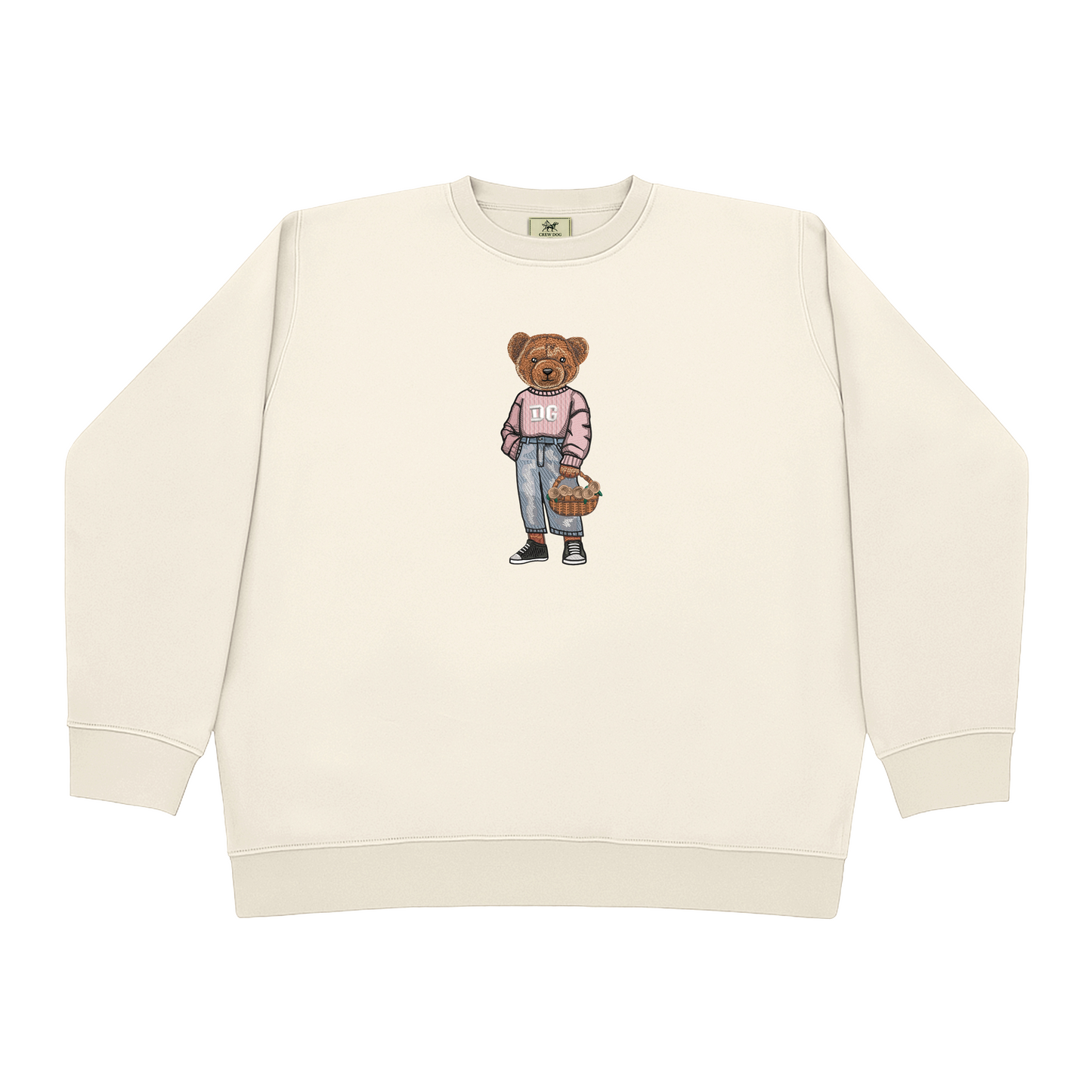 Delta Gamma Flowers Embroidered Crewneck
