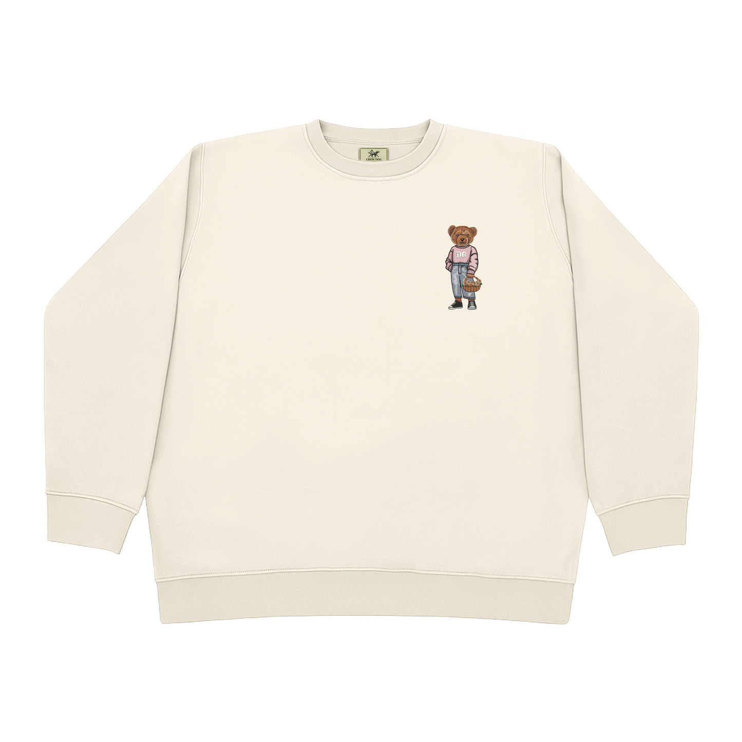 Delta Gamma Flowers Embroidered Crewneck