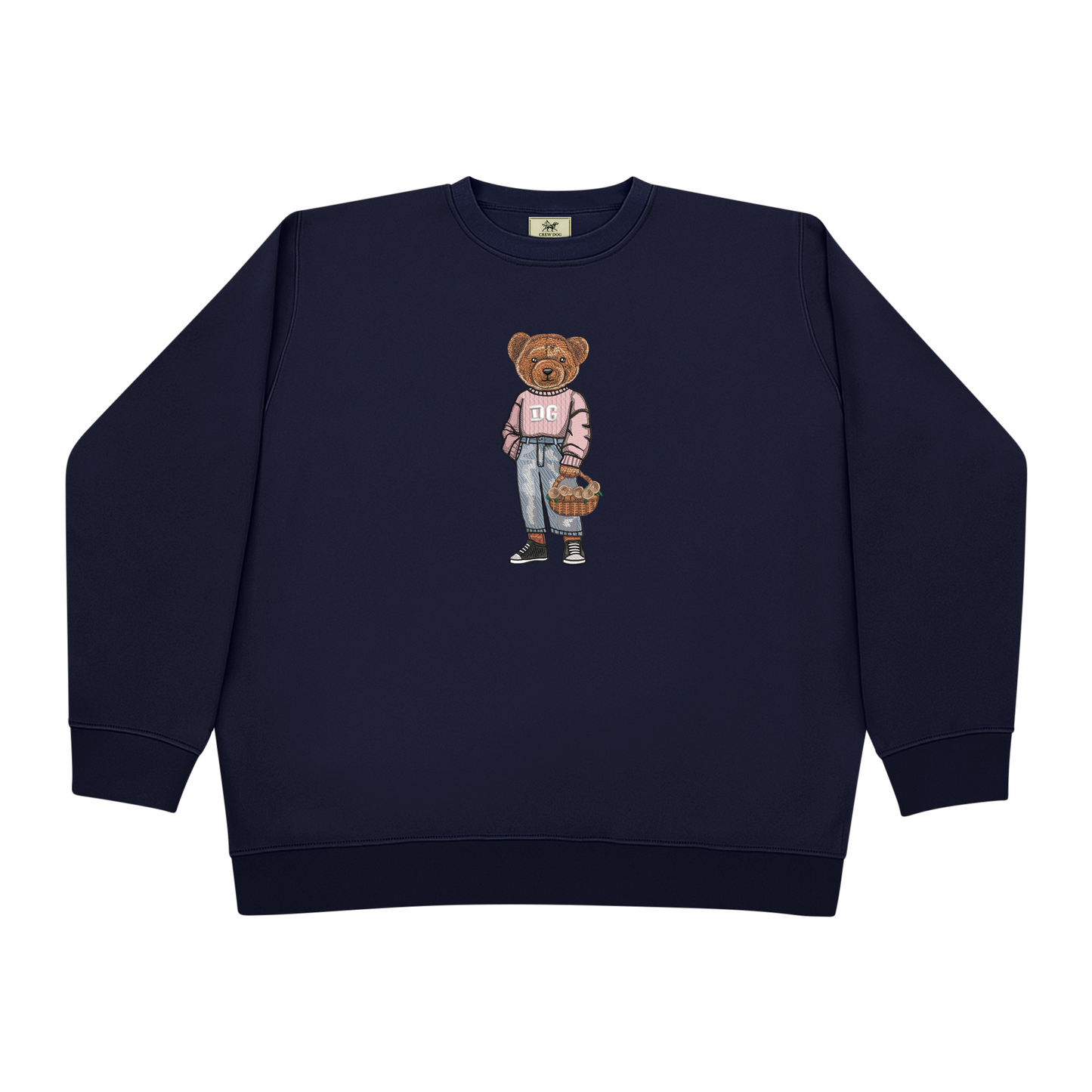 Delta Gamma Flowers Embroidered Crewneck