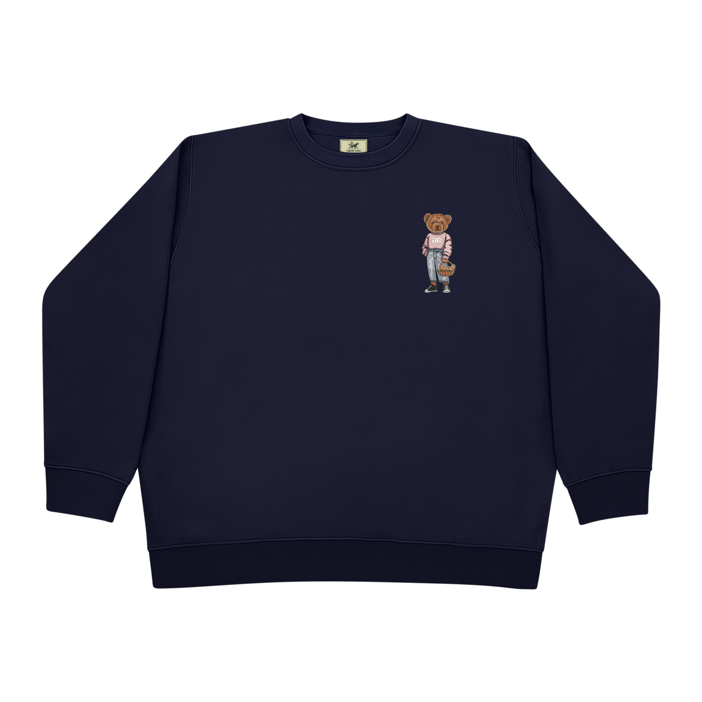 Delta Gamma Flowers Embroidered Crewneck