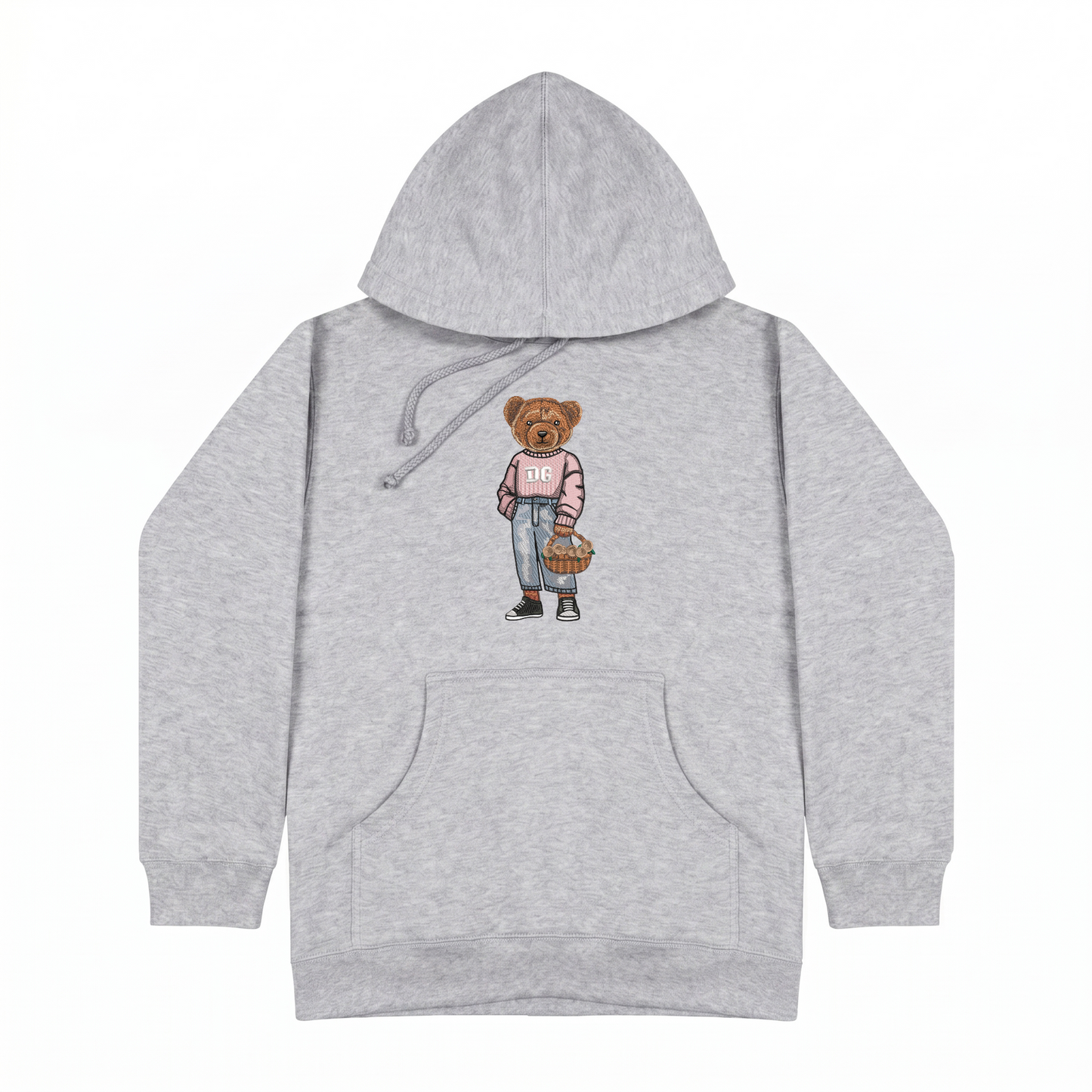 Delta Gamma Flowers Embroidered Hoodie