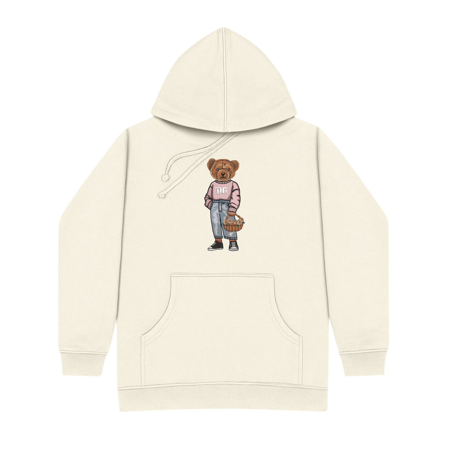 Delta Gamma Flowers Embroidered Hoodie