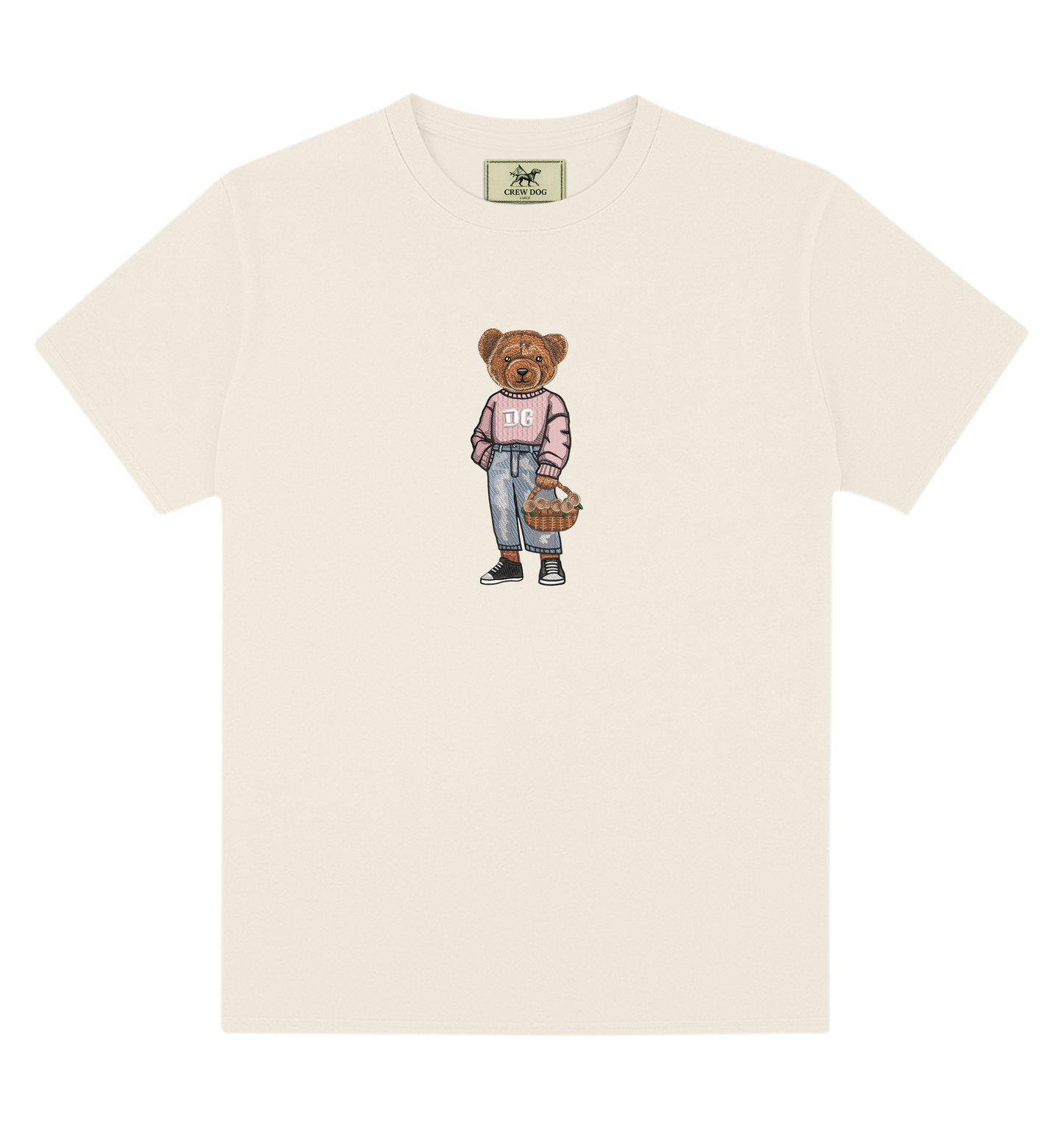 Delta Gamma Flowers Embroidered Tee
