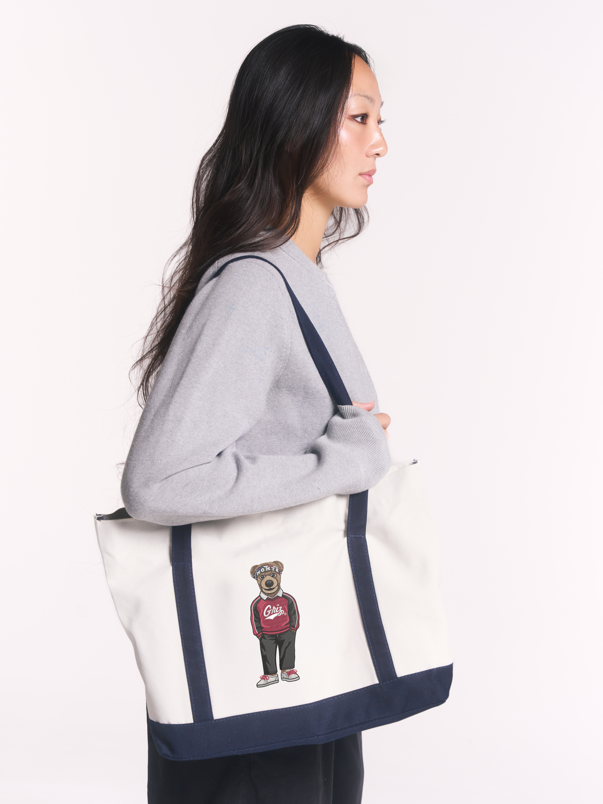 University of Montana Embroidered Tote Bag