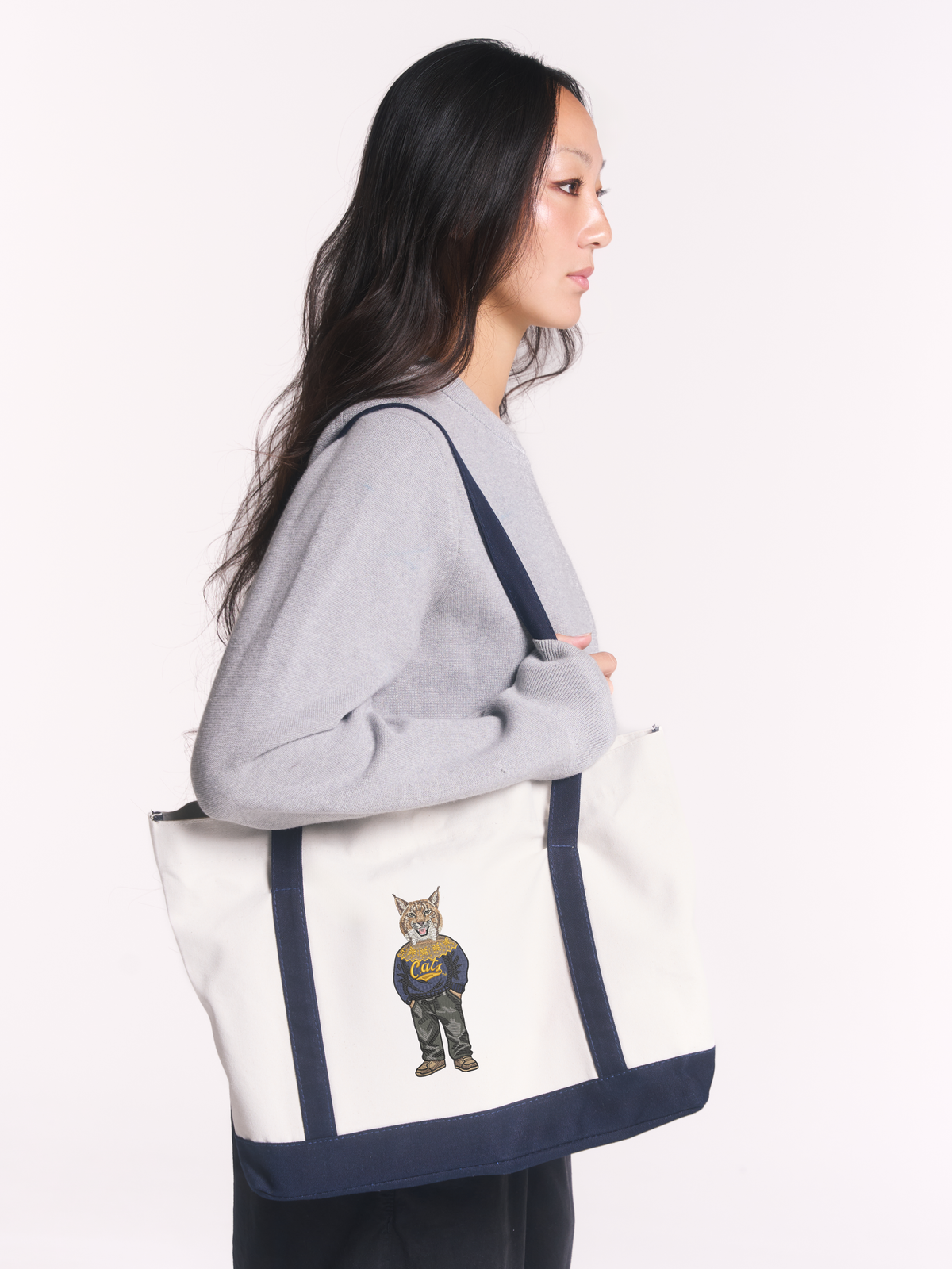 Montana State Sweatshirt Embroidered Tote Bag