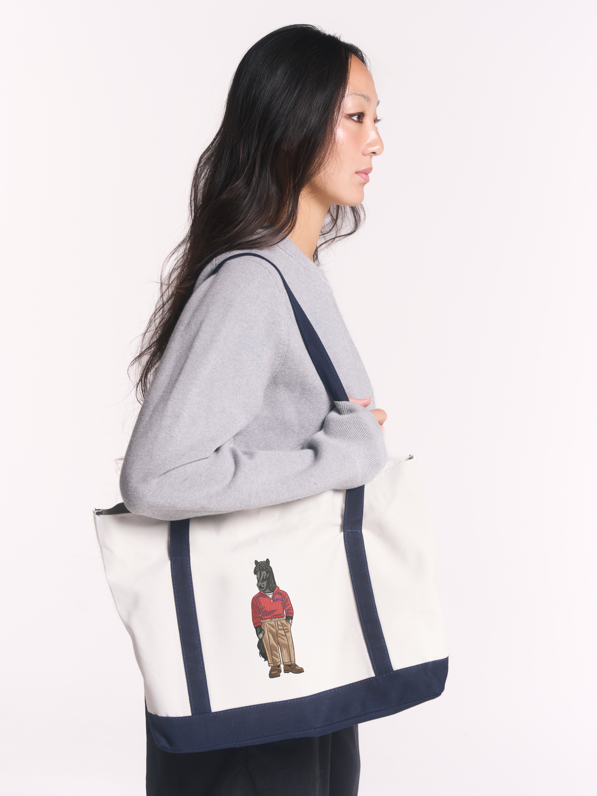 SMU Original Embroidered Tote Bag