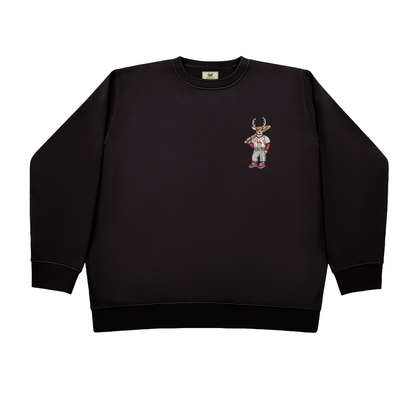 CMS Baseball Stags Embroidered Crewneck