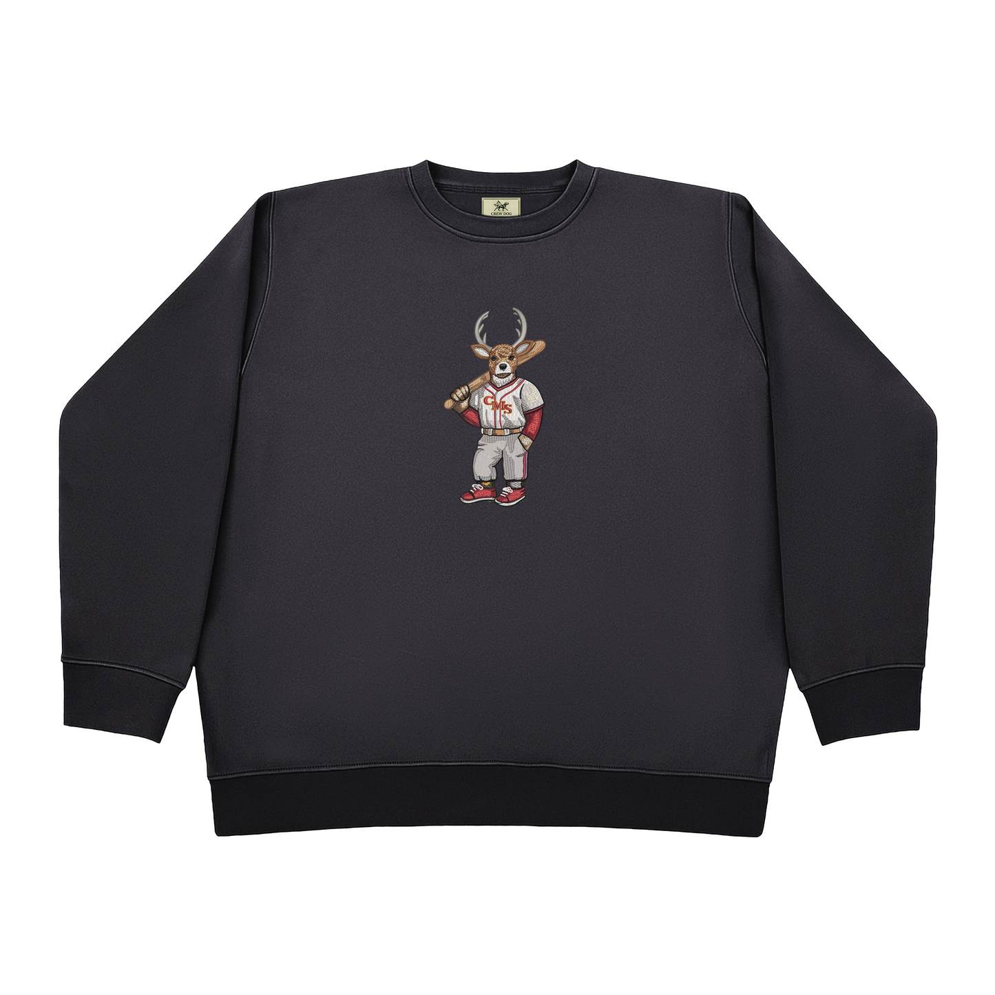CMS Baseball Stags Embroidered Crewneck