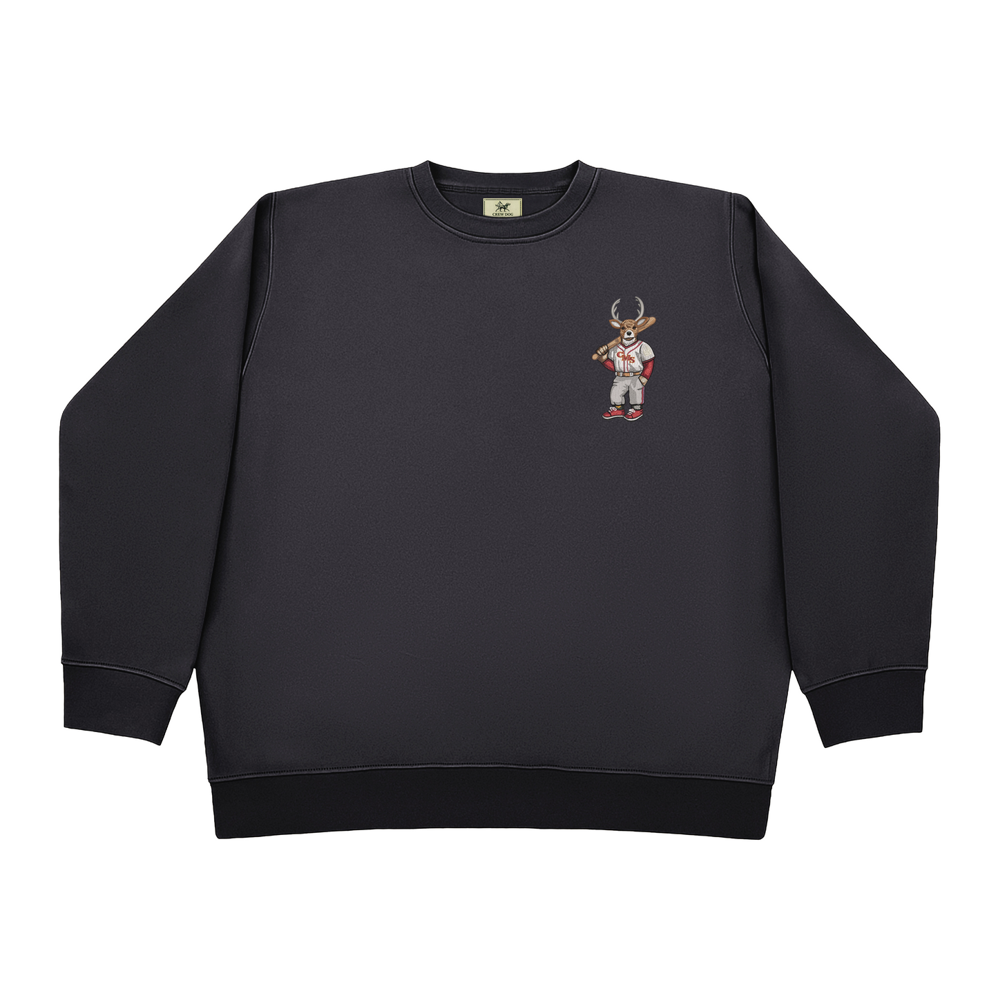 CMS Baseball Stags Embroidered Crewneck