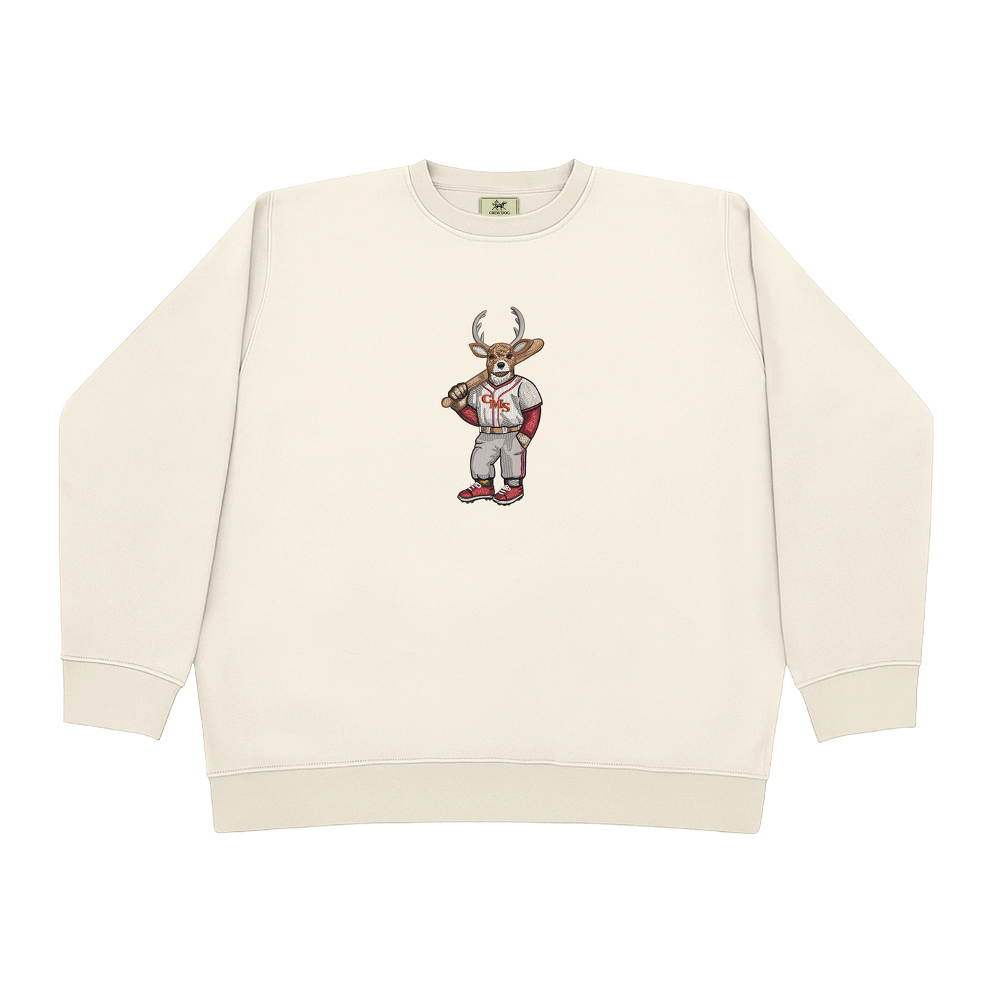 CMS Baseball Stags Embroidered Crewneck