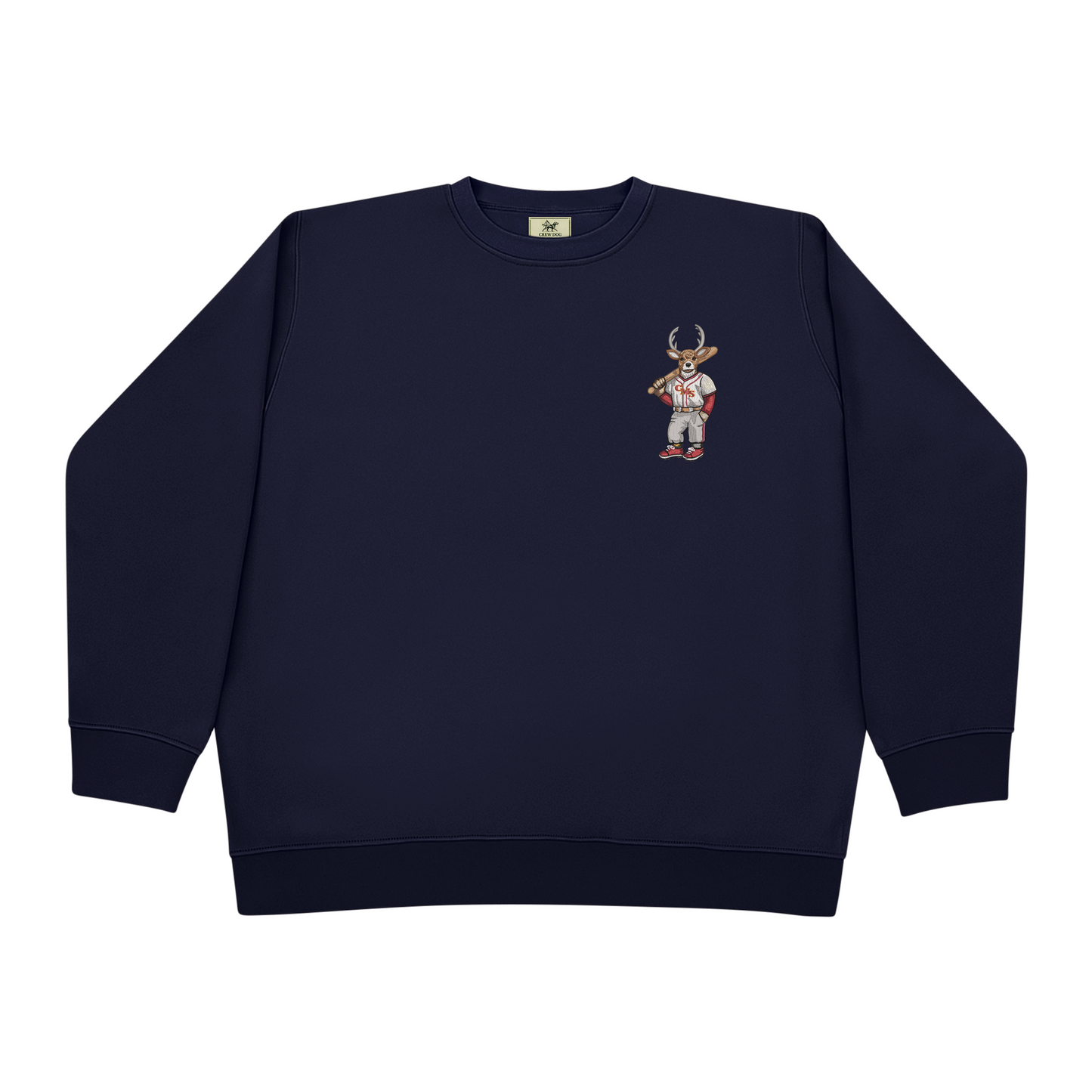 CMS Baseball Stags Embroidered Crewneck
