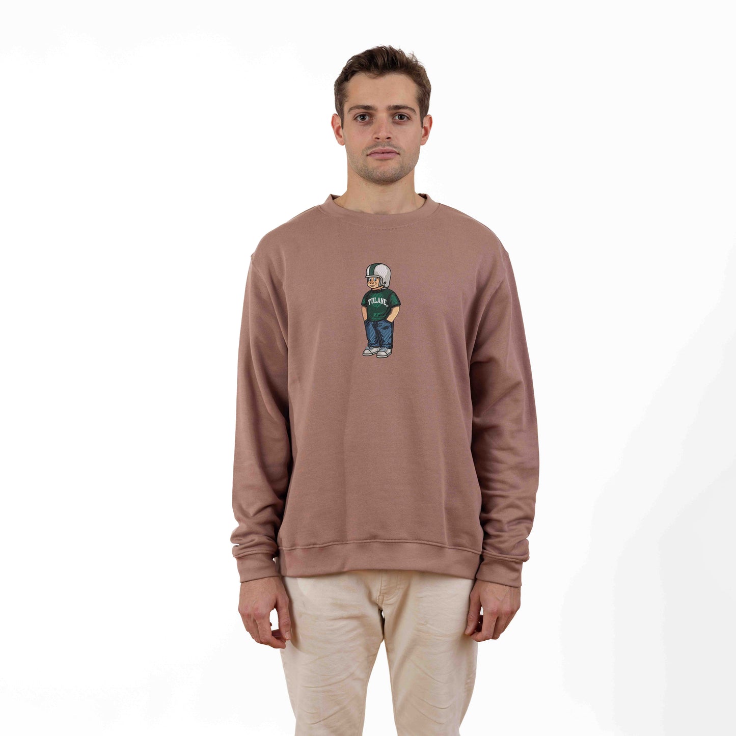 Tulane T-shirt Embroidered Crewneck