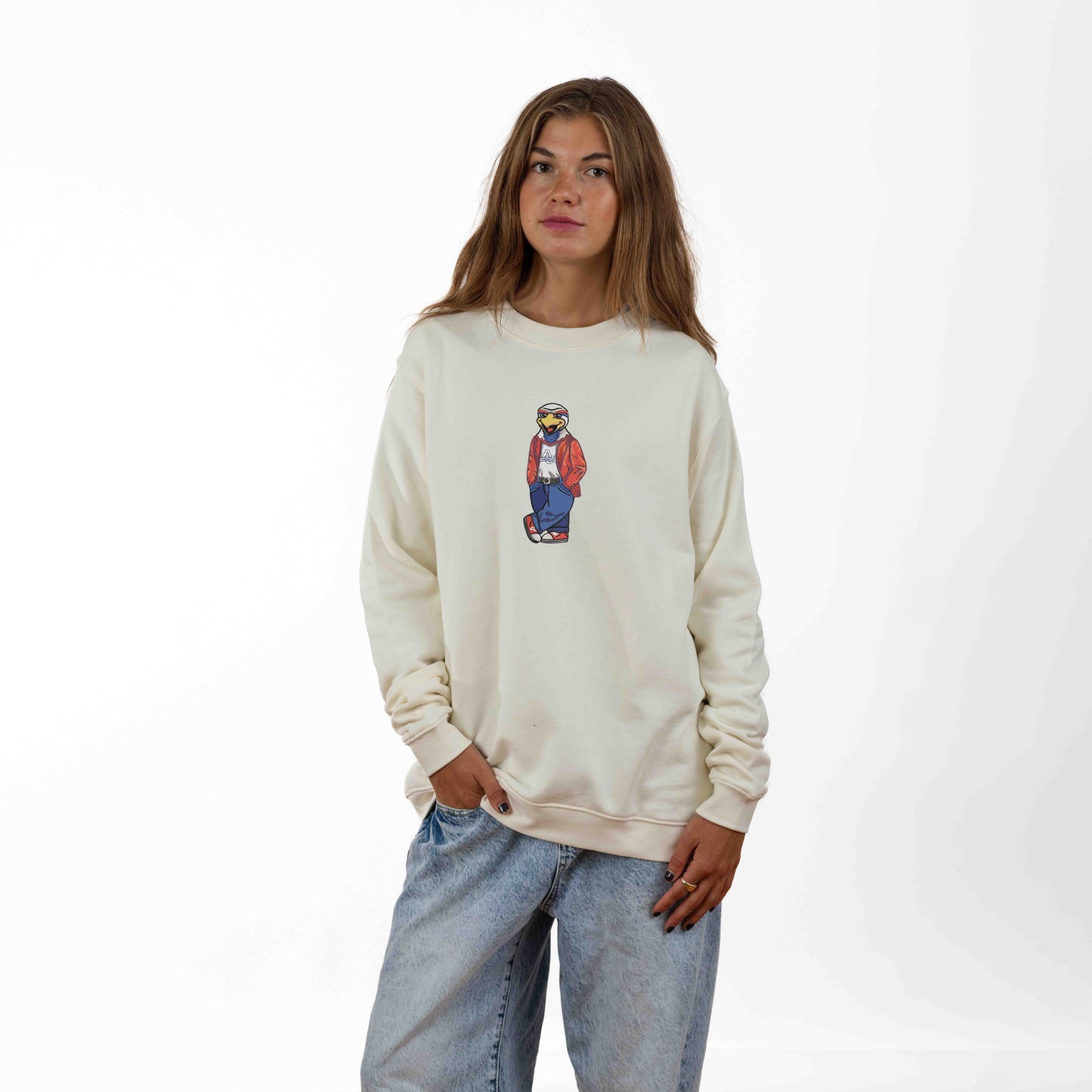 American University Original Embroidered Crewneck