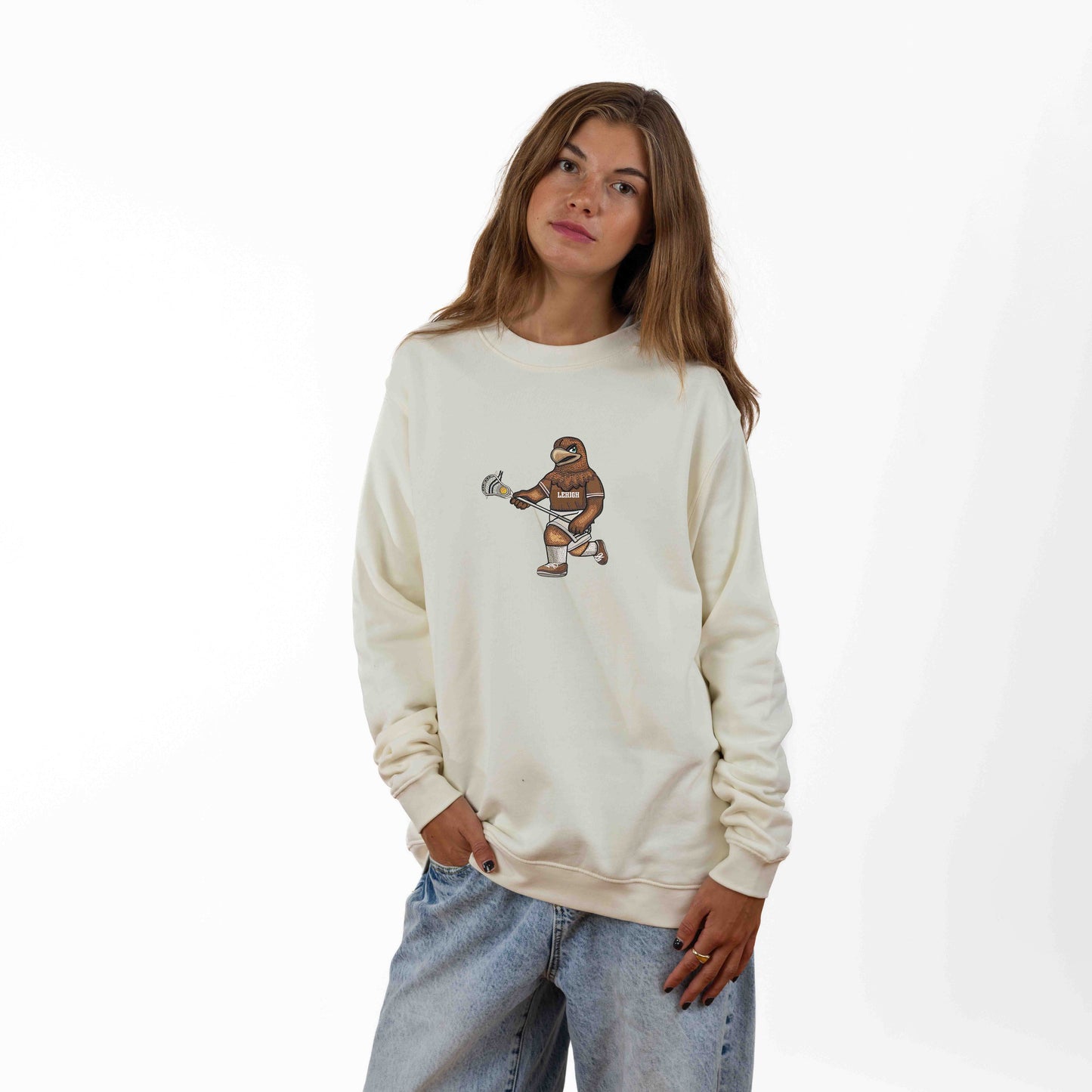 Lehigh Men's Lacrosse Embroidered Crewneck