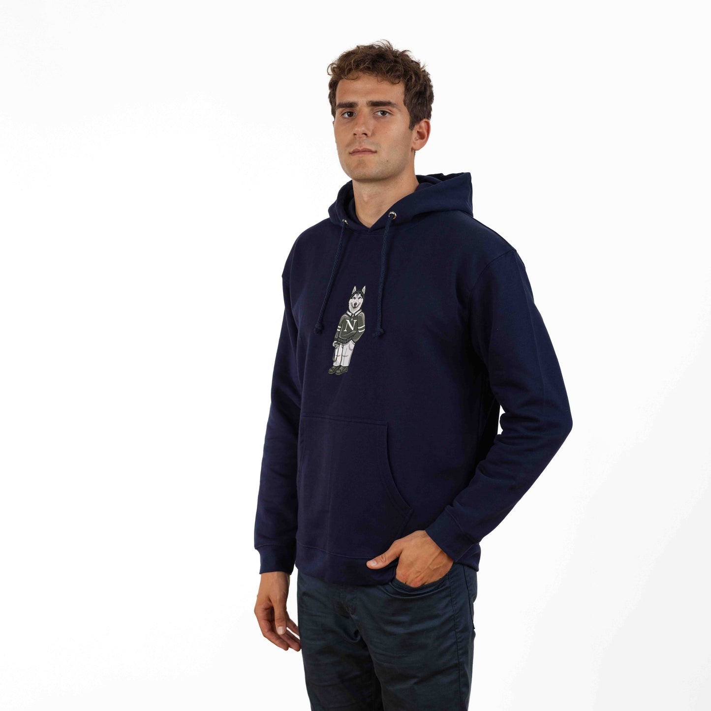 Northeastern Camera Embroidered Hoodie
