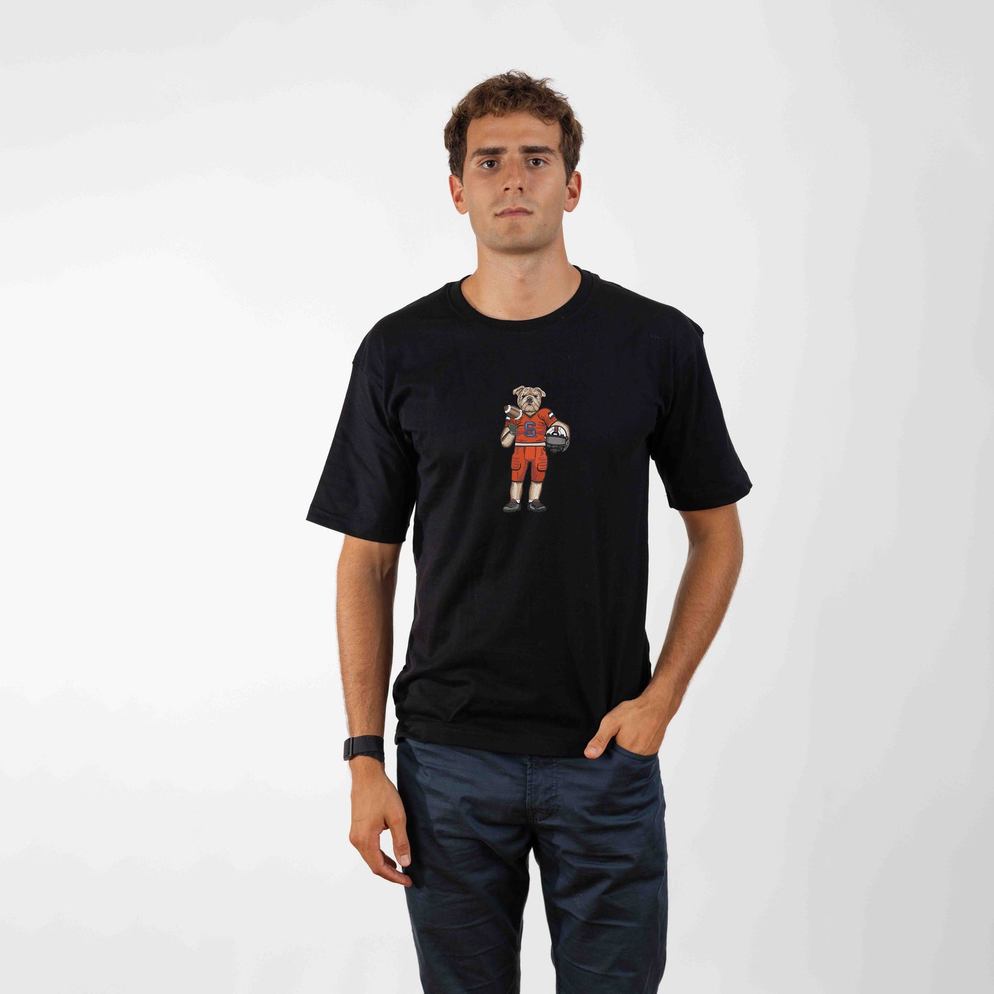 Syracuse University Football Embroidered Tee