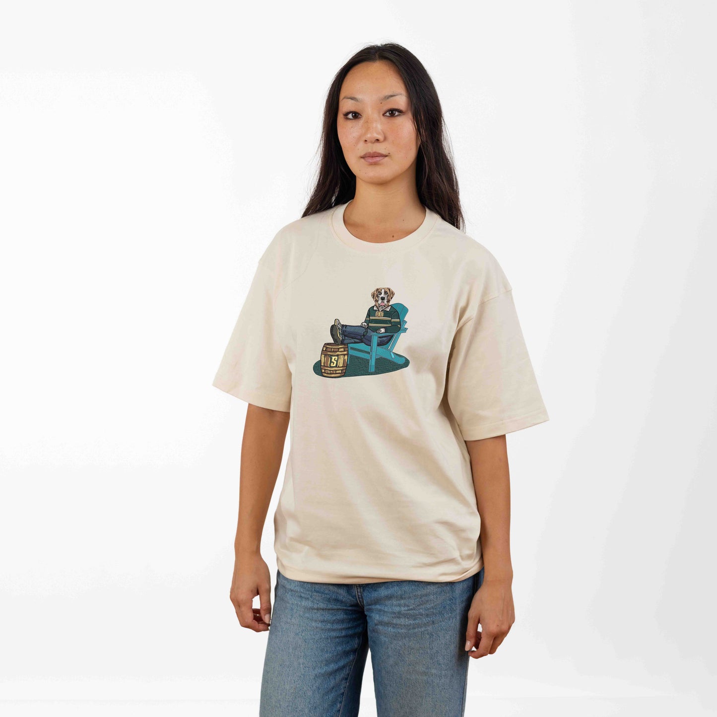 Siena Lounging Embroidered Tee