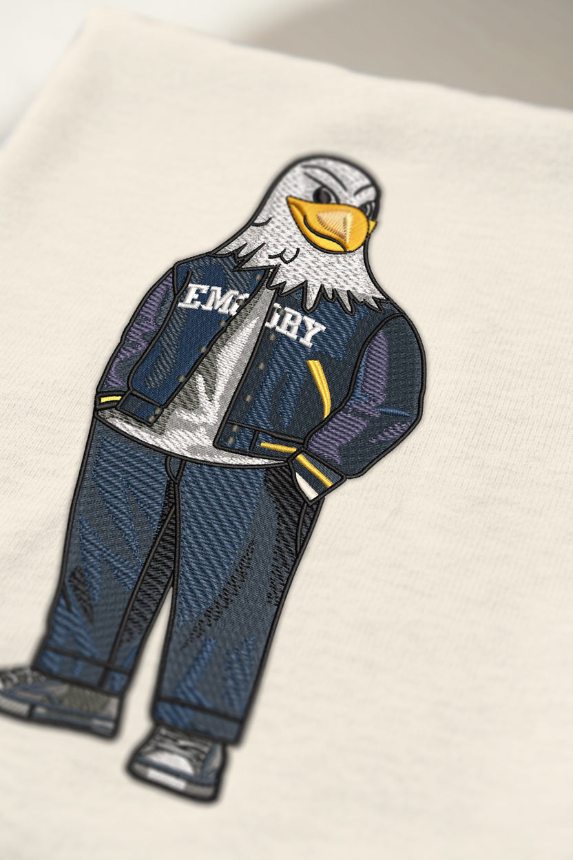 Emory University Varsity Embroidered Hoodie
