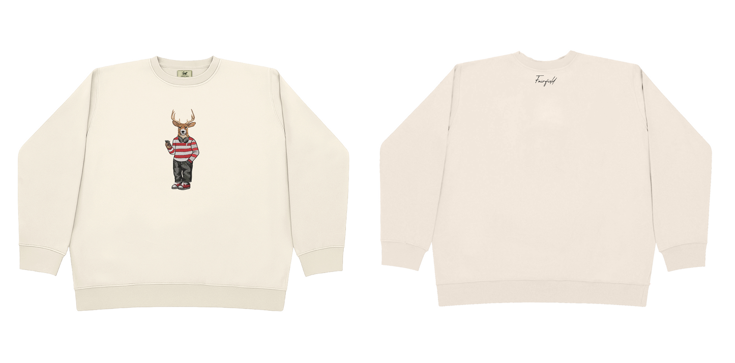 Fairfield Headphones Embroidered Crewneck