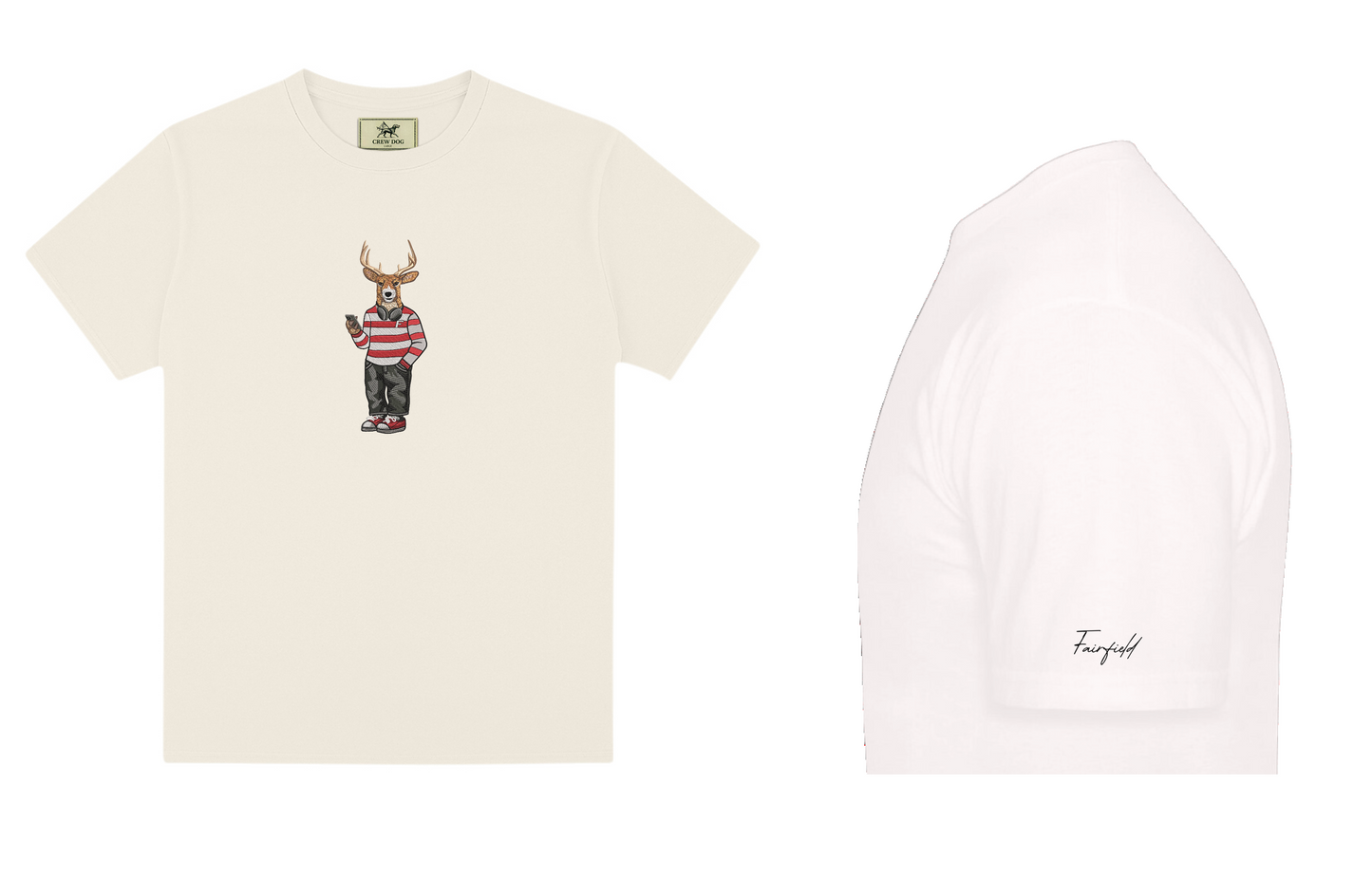 Fairfield Headphones Embroidered Tee