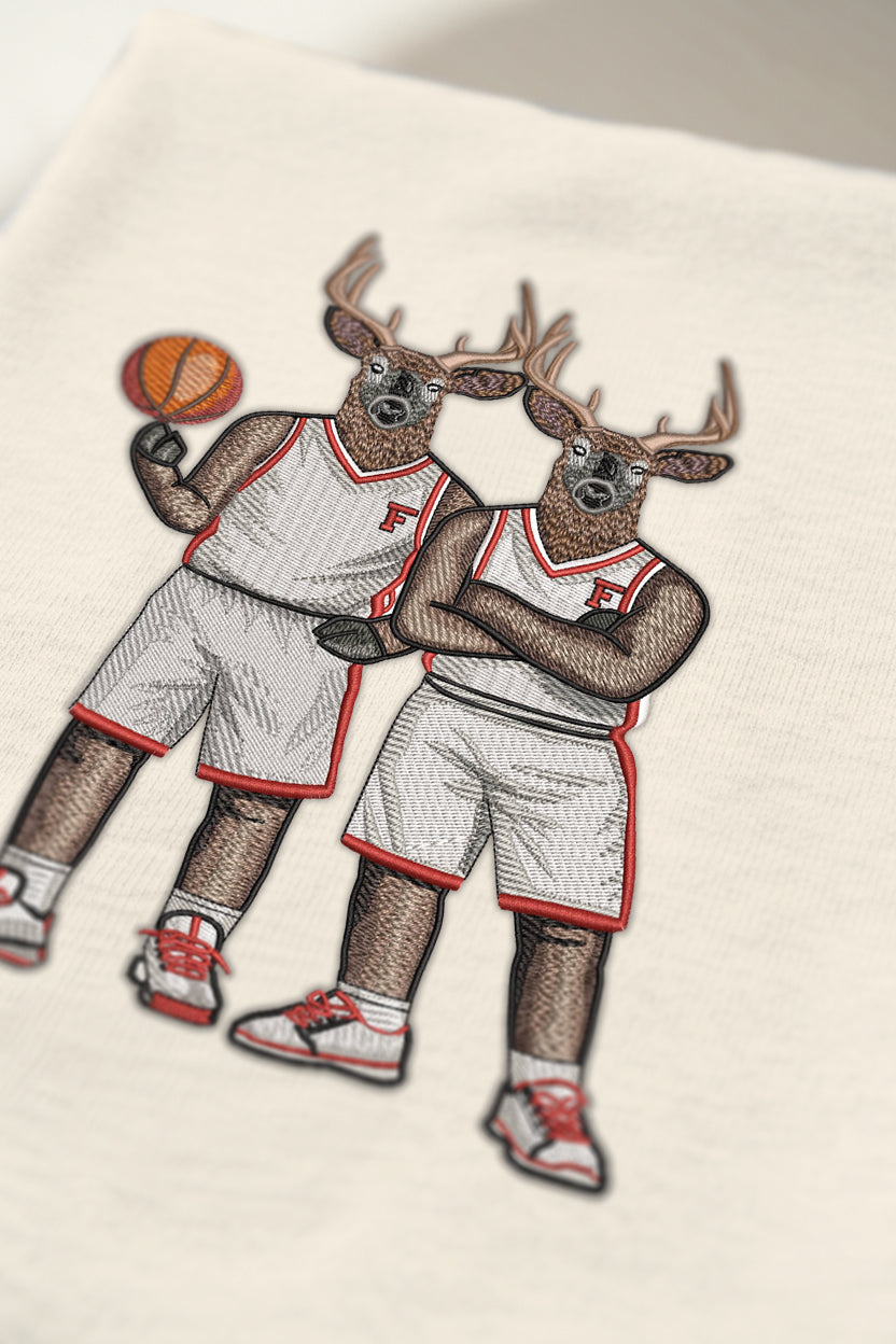 Fairfield Basketball Embroidered Crewneck