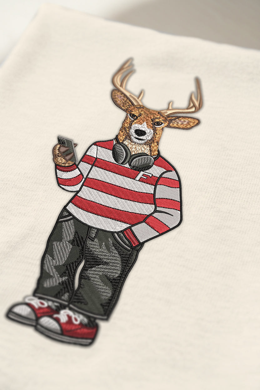 Fairfield Headphones Embroidered Tee