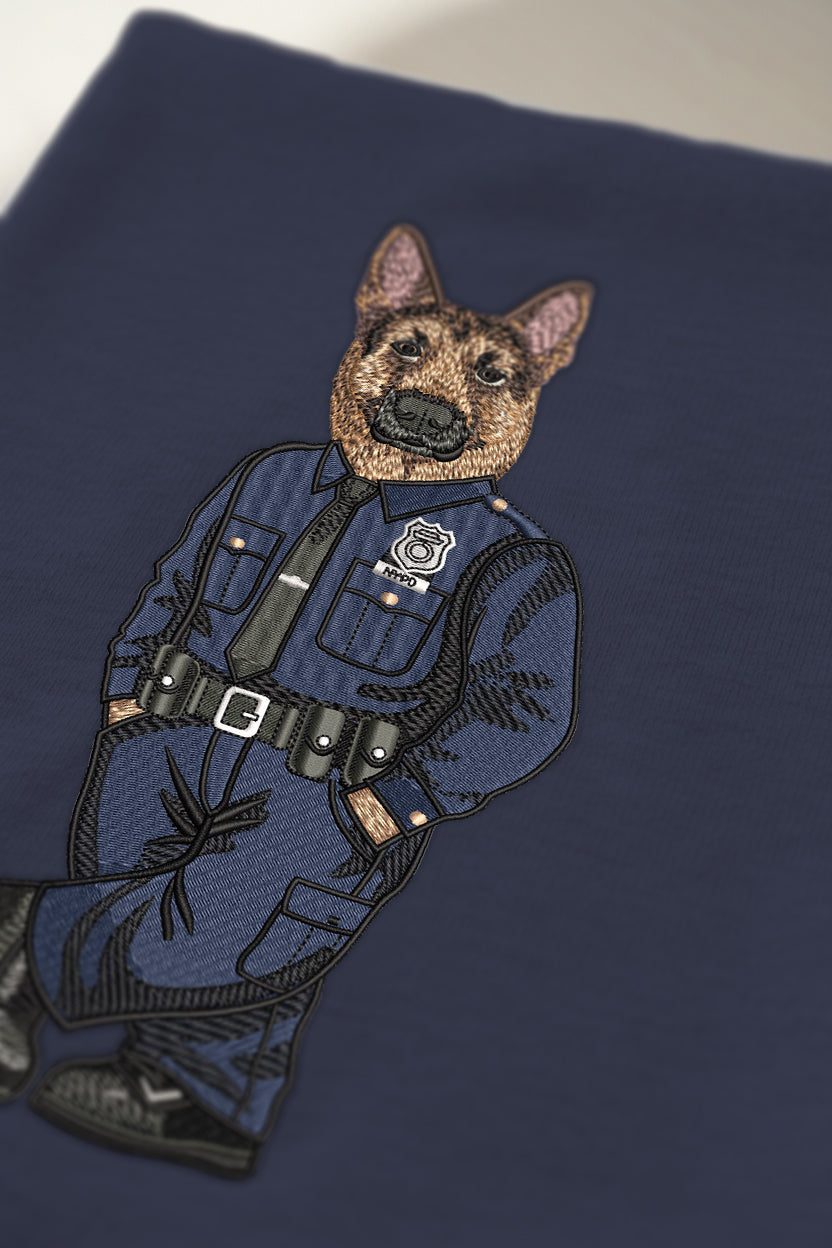 First Responders Police Embroidered Crewneck