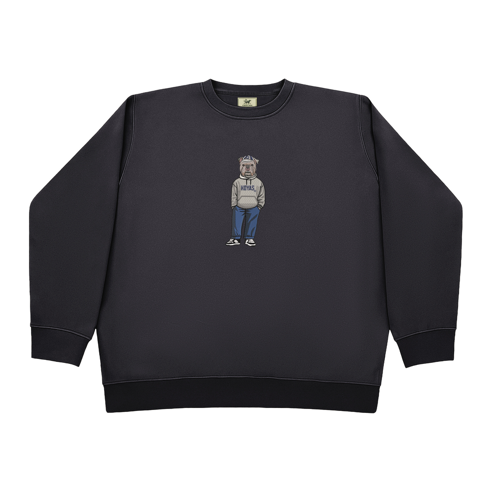 Georgetown HOYAS Embroidered Crewneck