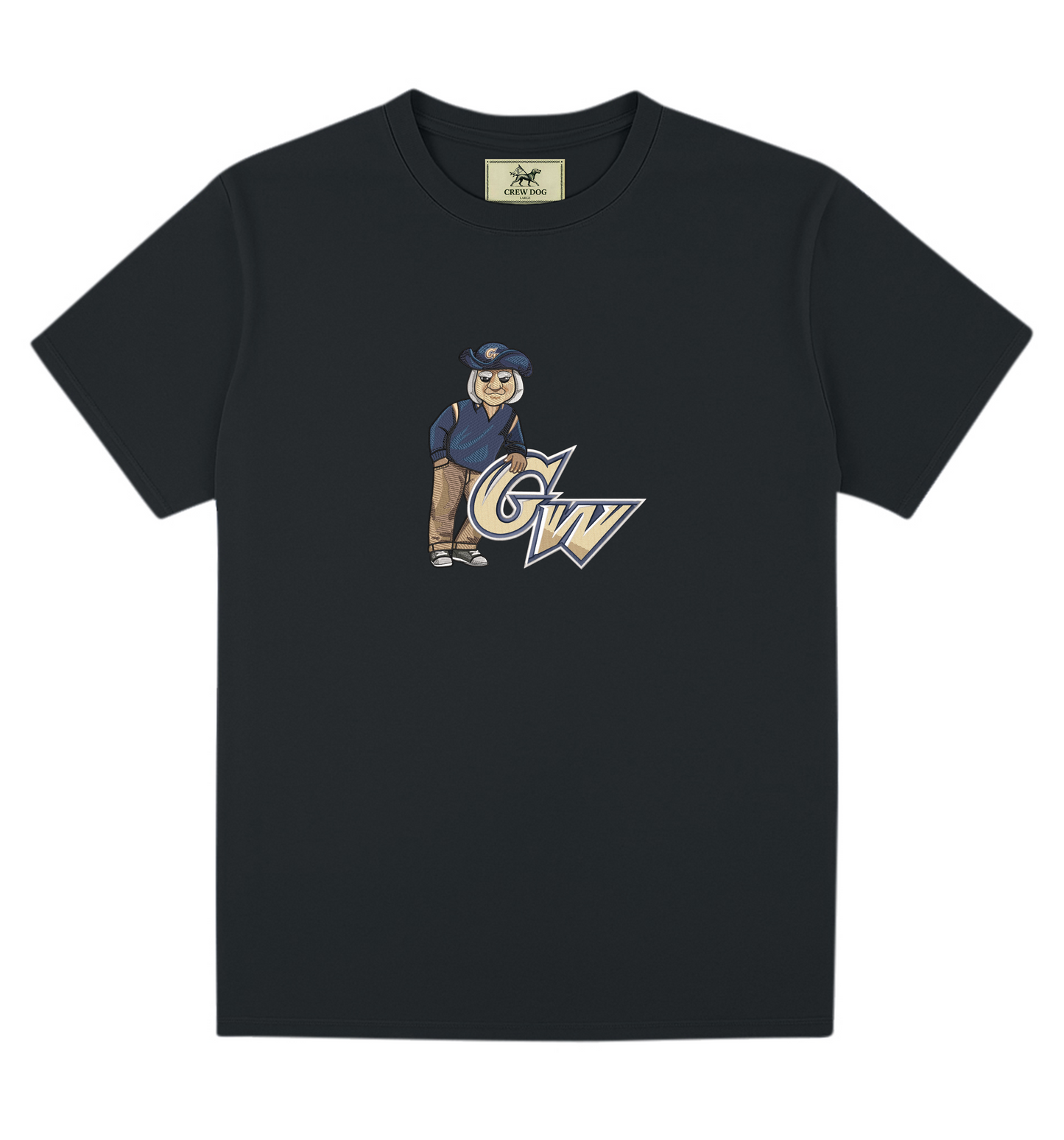 George Washington Block Letter Embroidered Tee