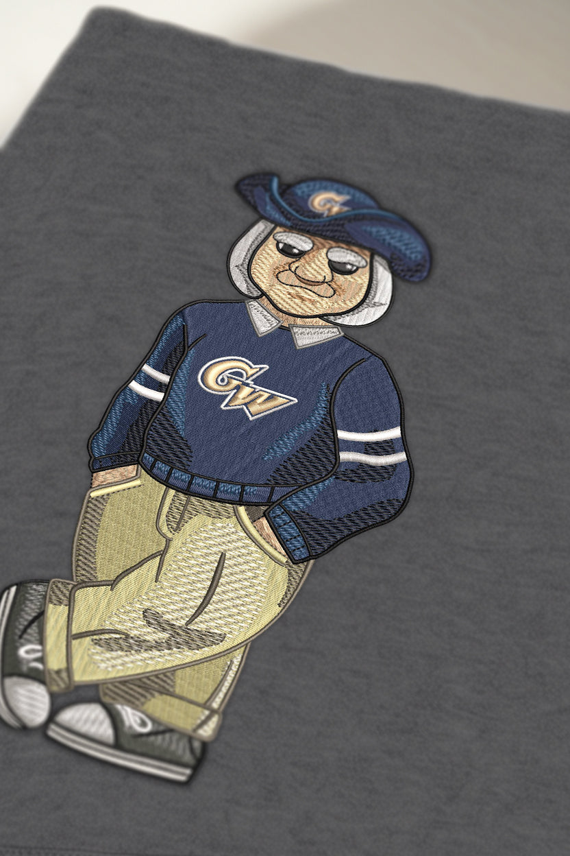 George Washington Sweater Embroidered Hoodie