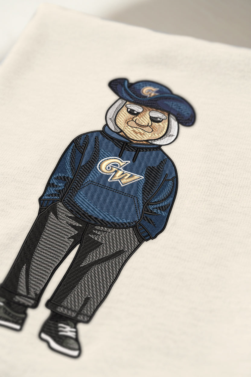 George Washington Hoodie Embroidered Hoodie