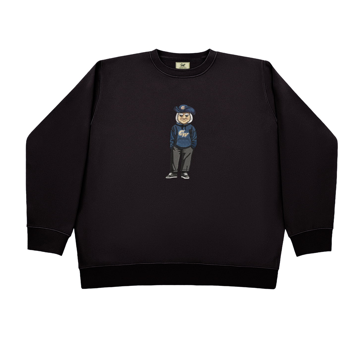 George Washington Hoodie Embroidered Crewneck