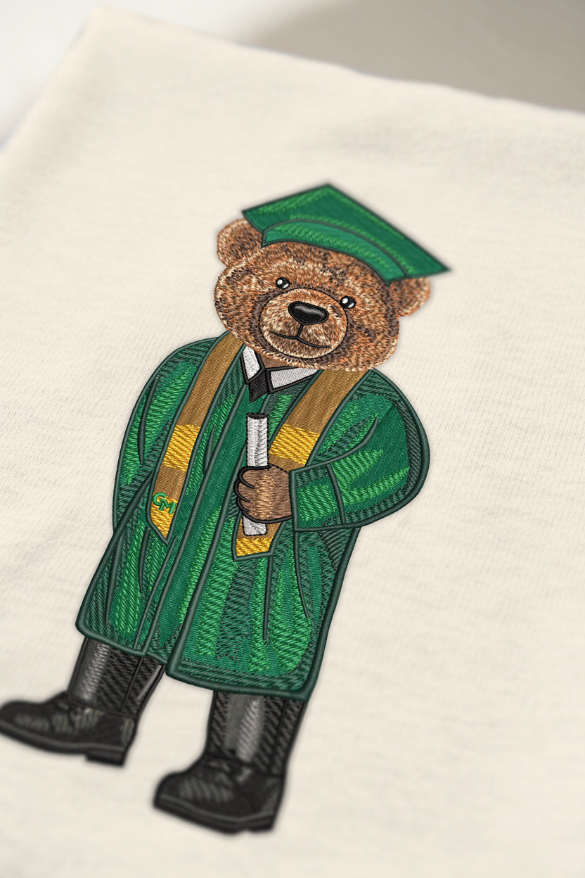 George Mason Graduation Embroidered Crewneck