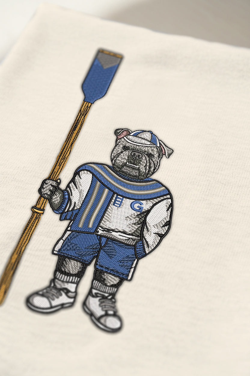 Georgetown Crew Embroidered Tee