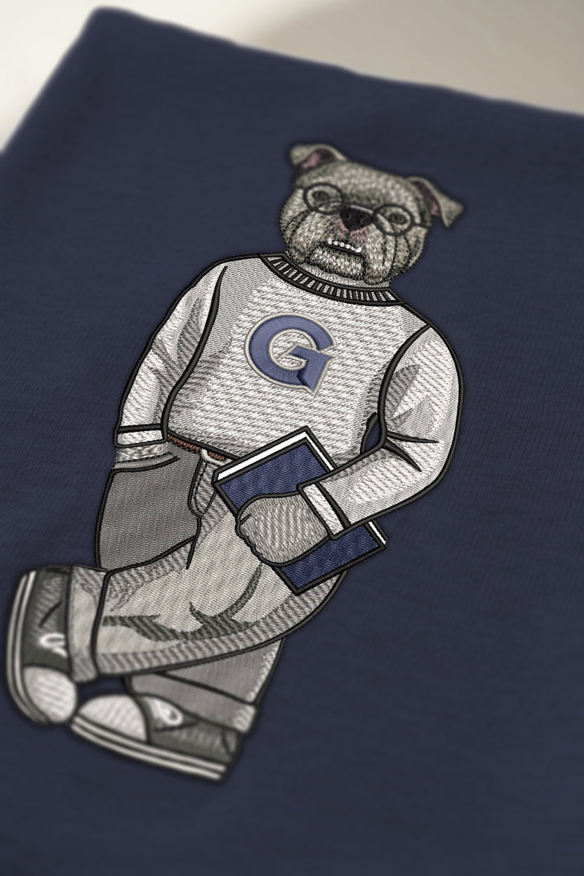 Georgetown Sweater Embroidered Hoodie