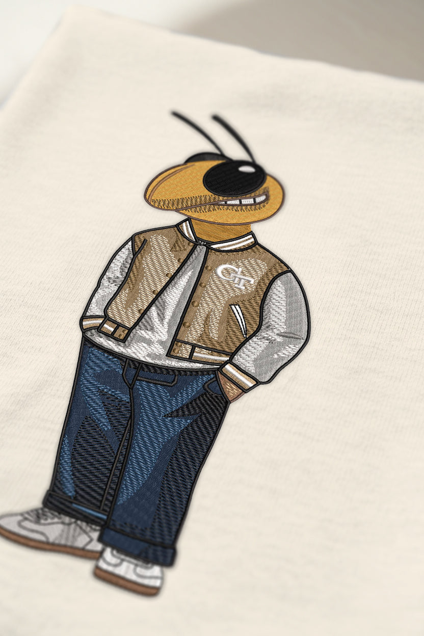 Georgia Tech Varsity Embroidered Hoodie