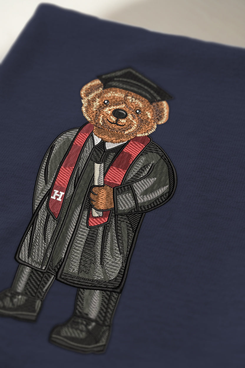 Harvard Graduation Embroidered Crewneck