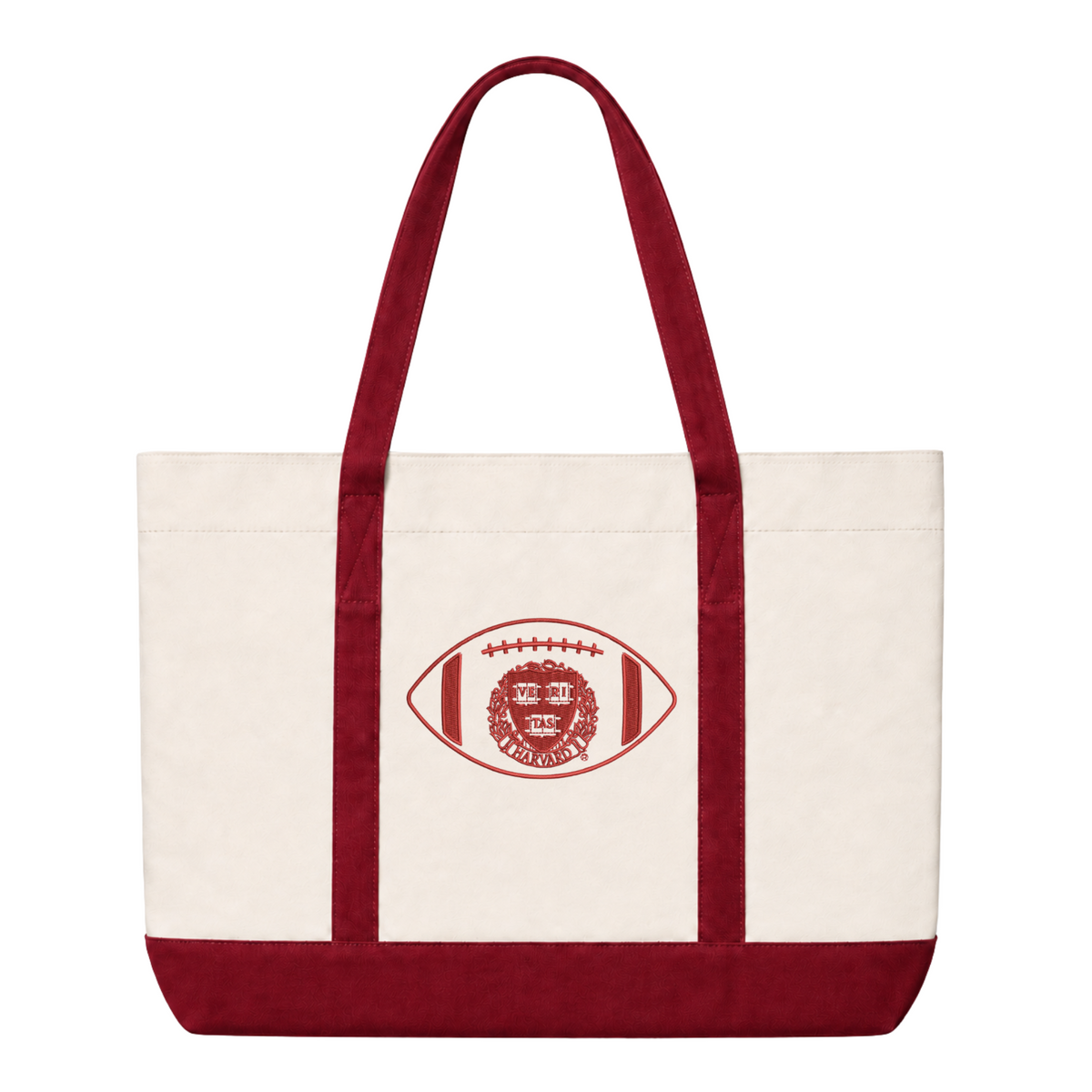 Harvard Heritage Football Embroidered Tote Bag
