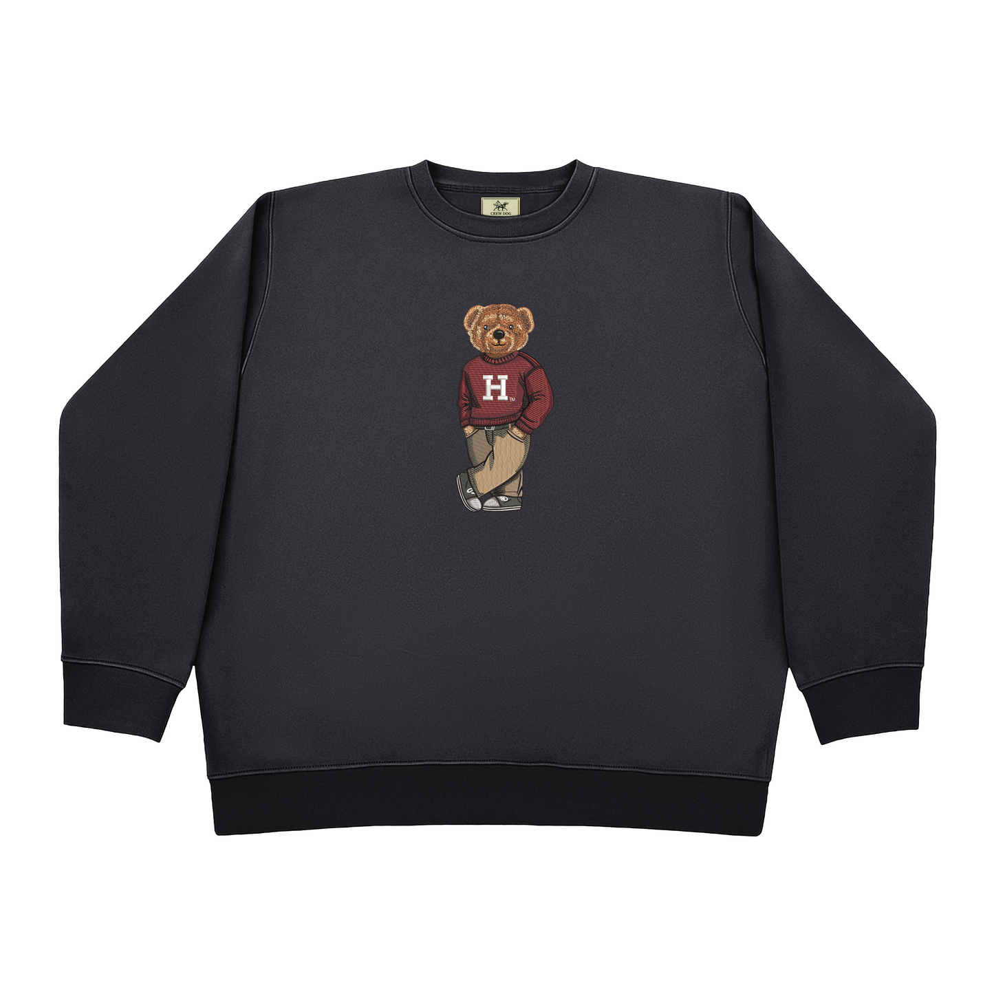 Harvard Maroon Sweater Embroidered Crewneck